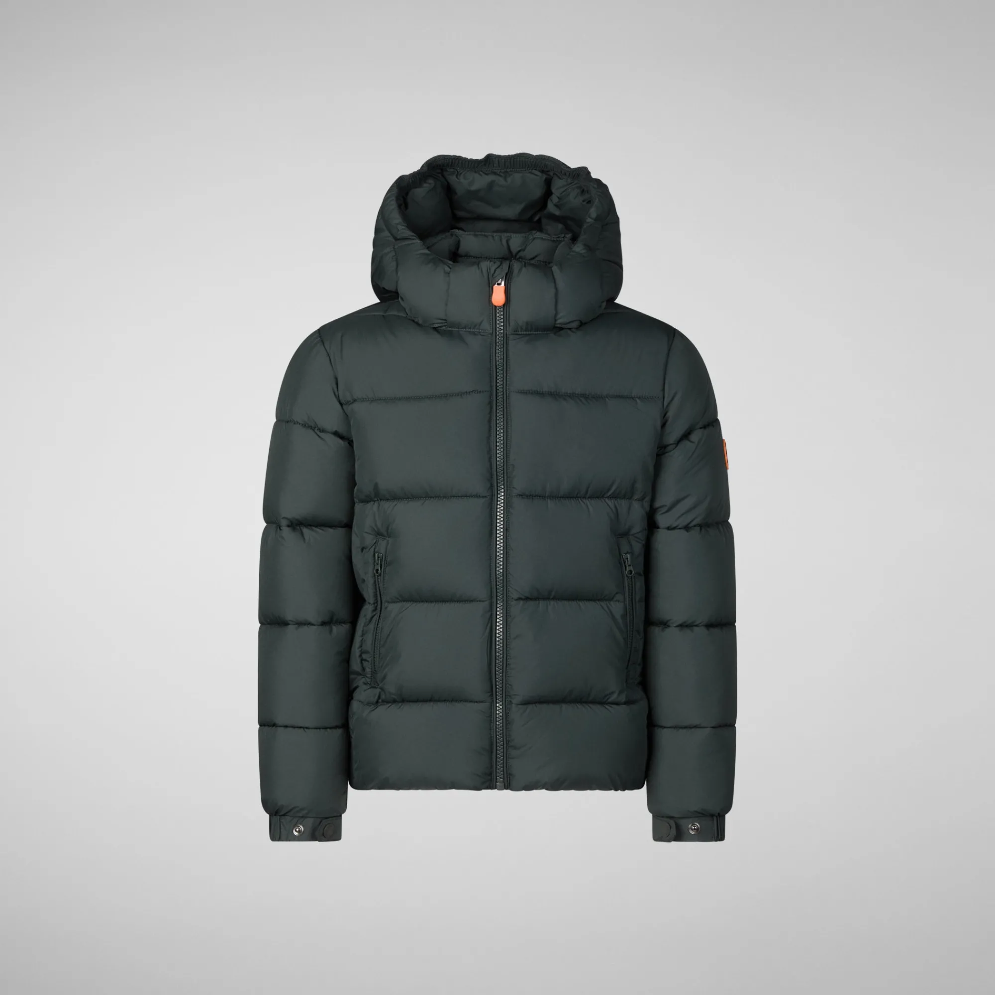 Best Sale Save The Duck Boys' animal free Puffer jacket Foster in green black