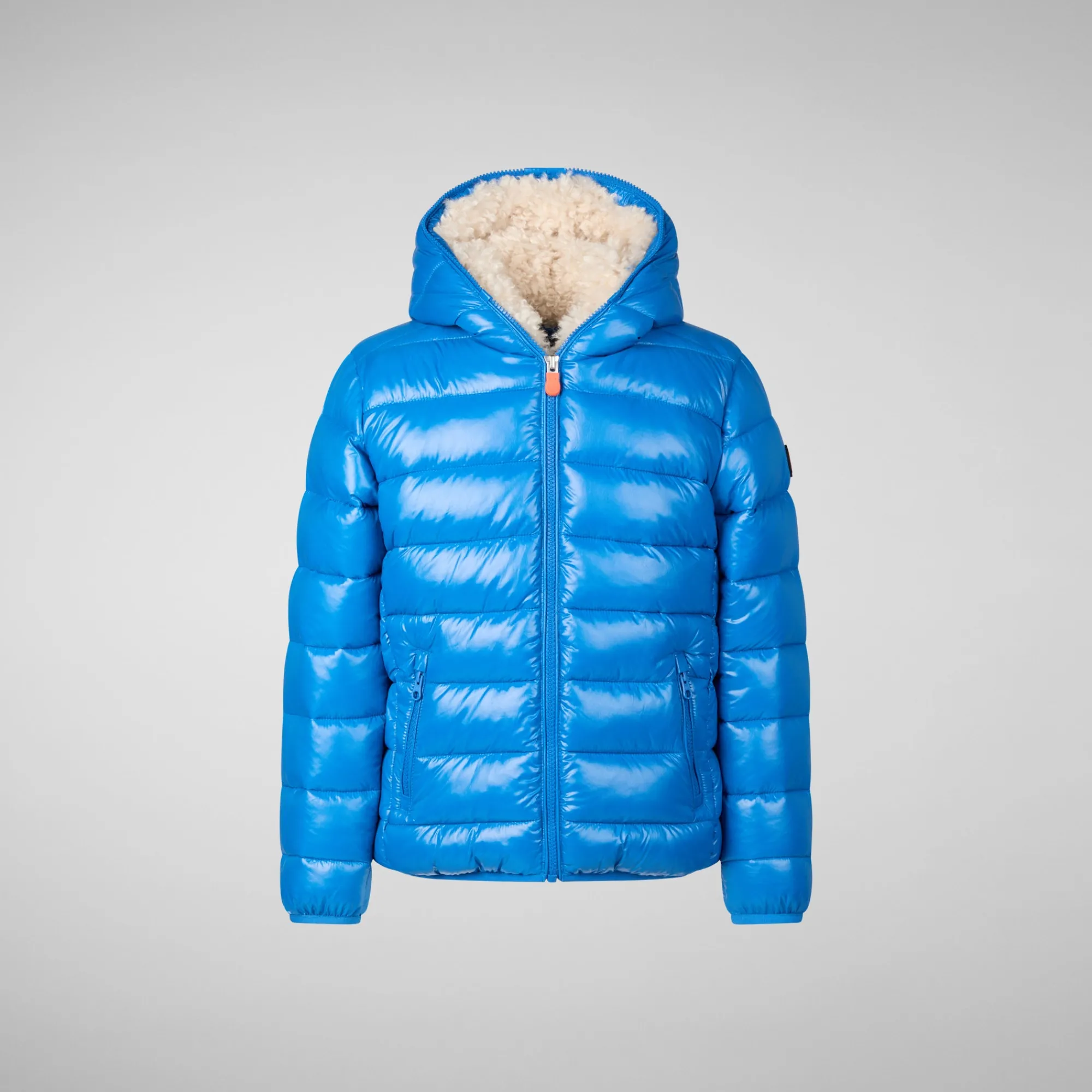 Discount Save The Duck Boys' animal free puffer jacket Gavin in blue berry