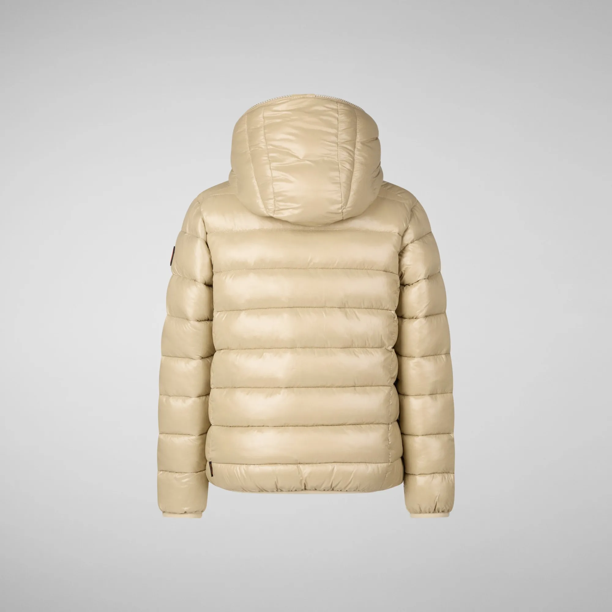 Clearance Save The Duck Boys' animal free Puffer jacket Gavin in wood beige