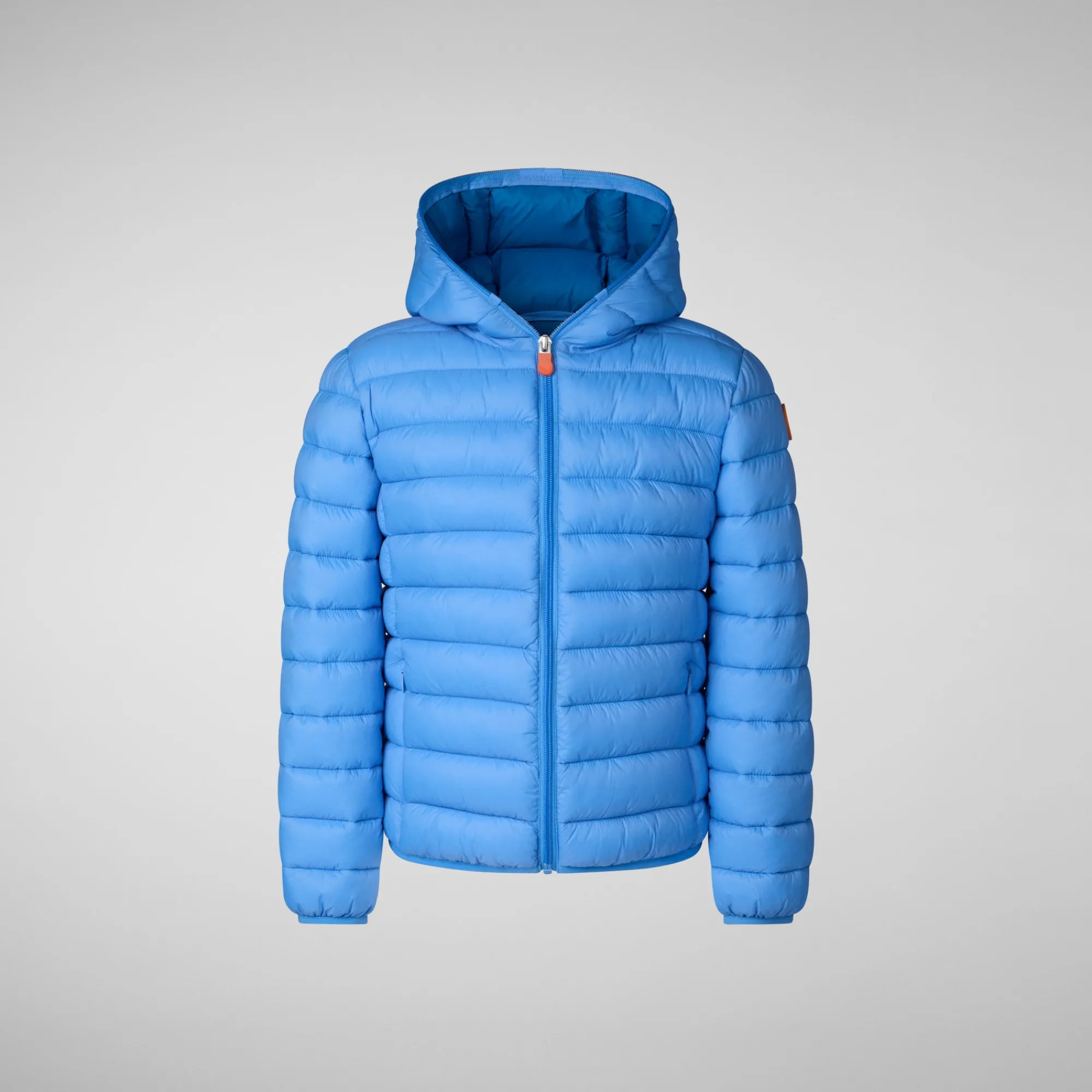 Online Save The Duck Boys' Hooded Animal free Puffer Jacket Dony in cerulean blue