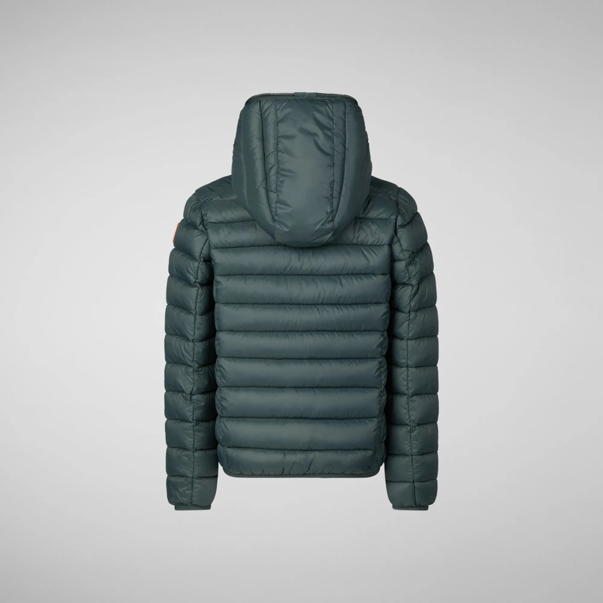 Fashion Save The Duck Boys' Hooded Animal free Puffer Jacket Dony in green black