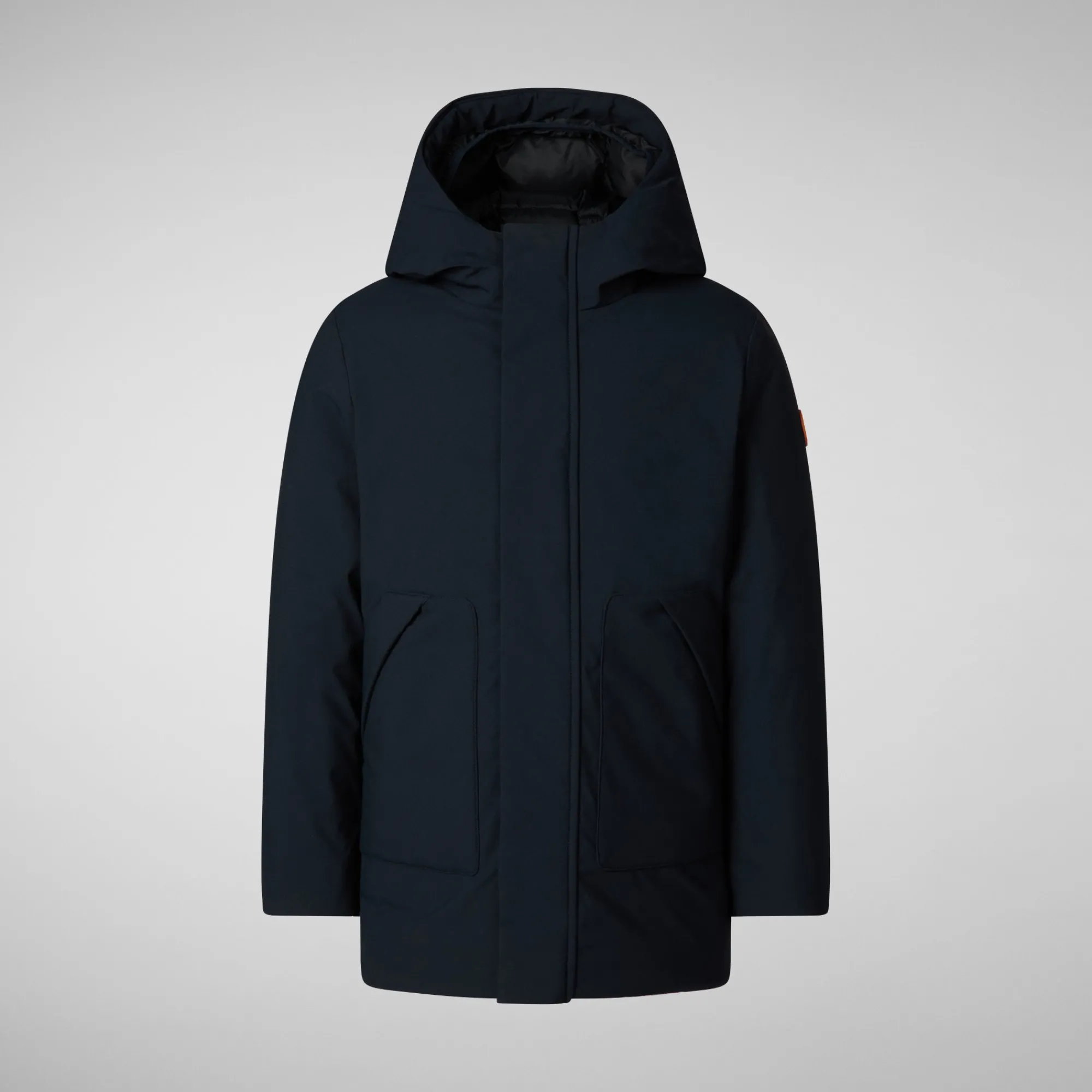 Clearance Save The Duck Boys' hooded parka Albi in BLUE BLACK