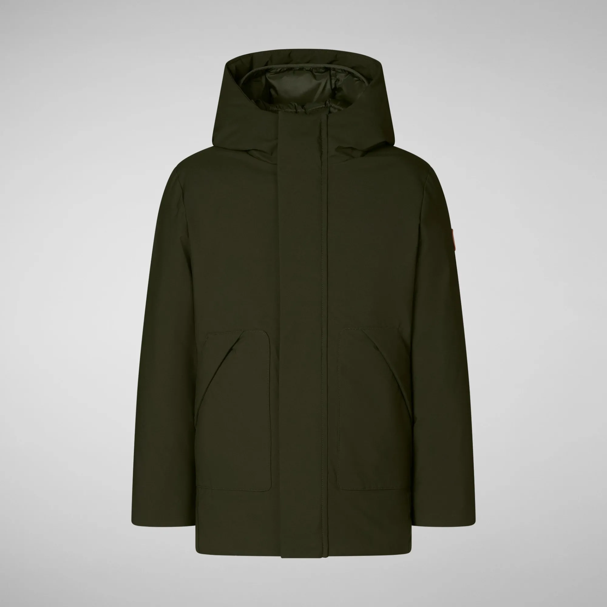 Flash Sale Save The Duck Boys' hooded parka Albi in LAND GREEN