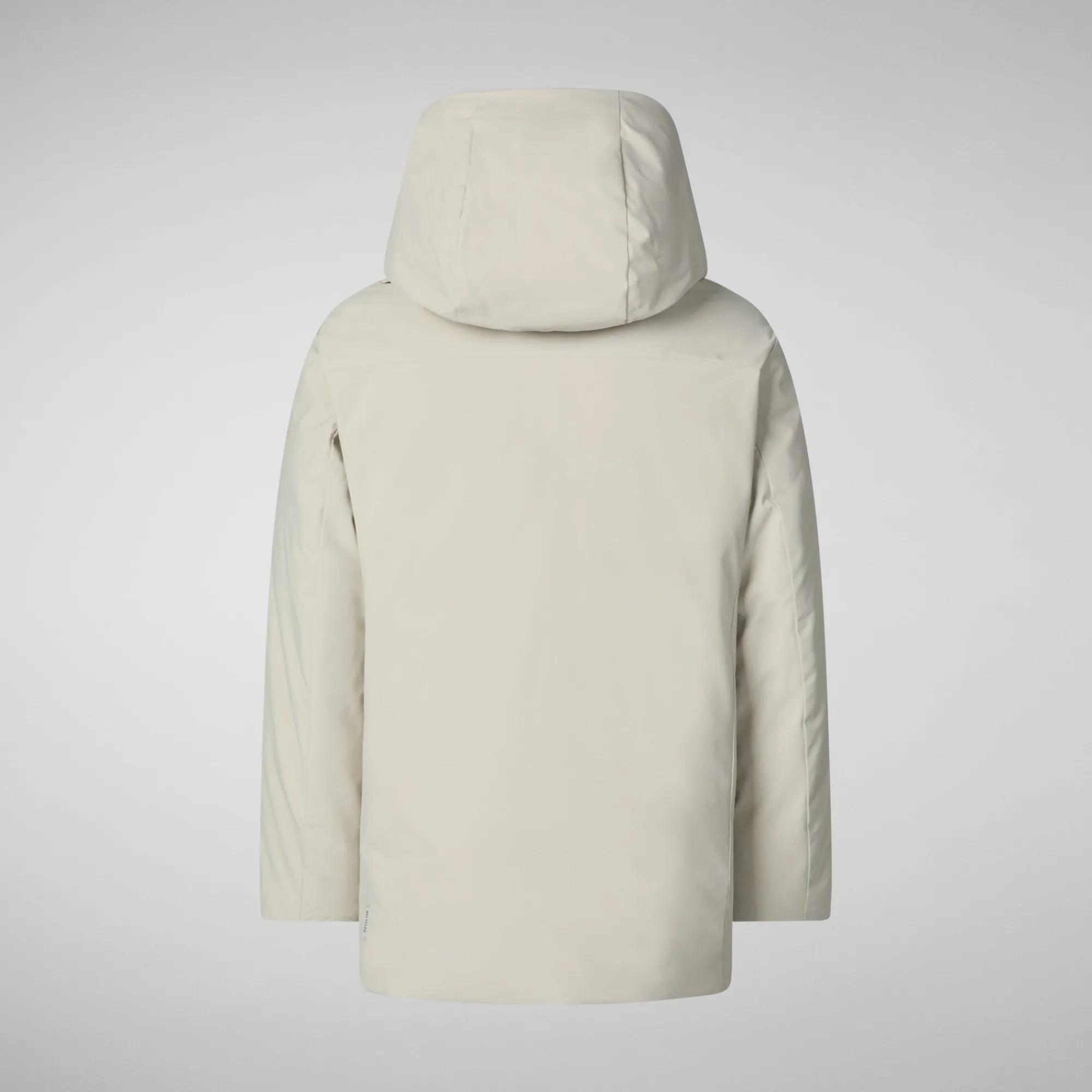 Clearance Save The Duck Boys' hooded parka Albi in Rainy beige