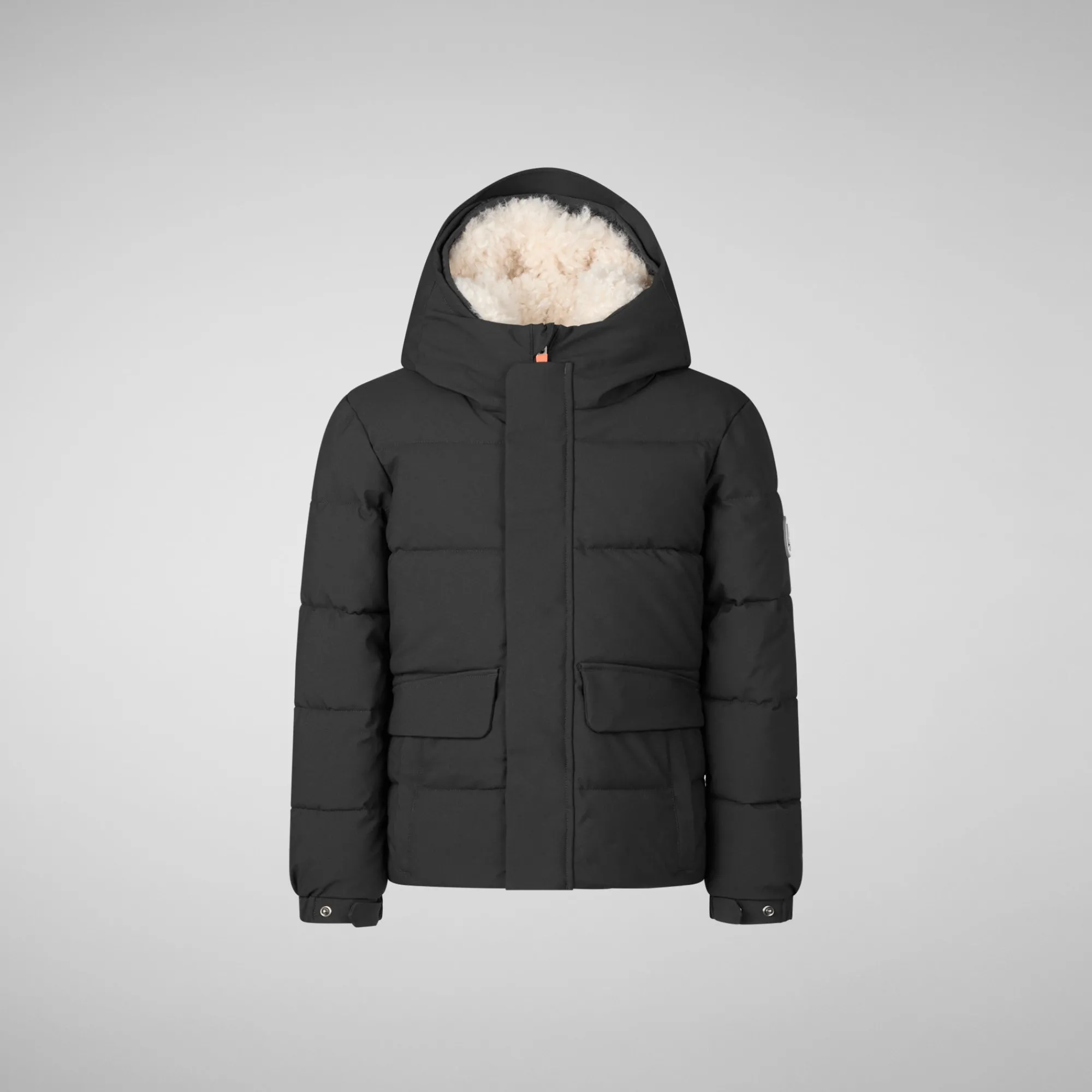 Flash Sale Save The Duck Boys' hooded parka Klaus in black