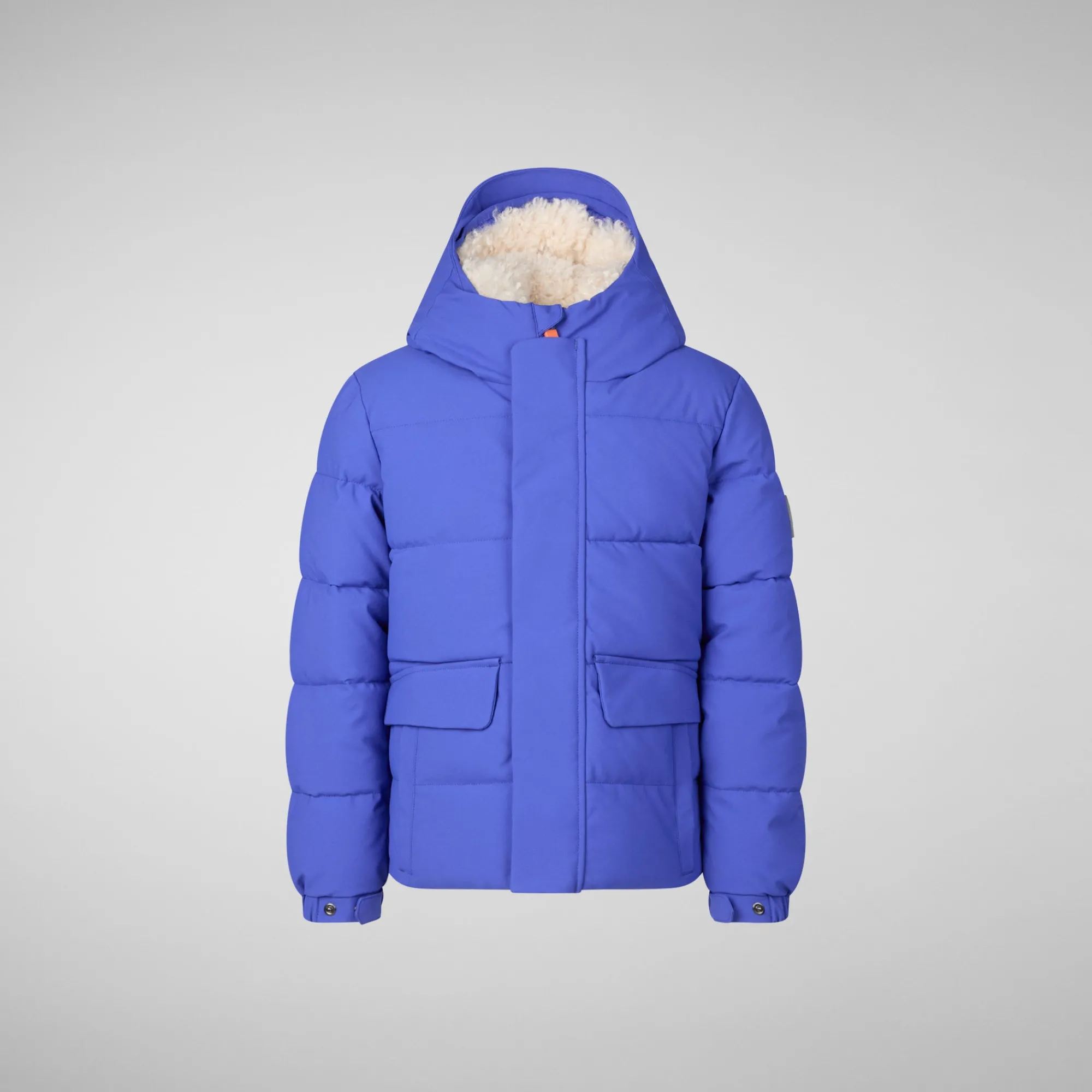 Clearance Save The Duck Boys' hooded parka Klaus in gentian blue