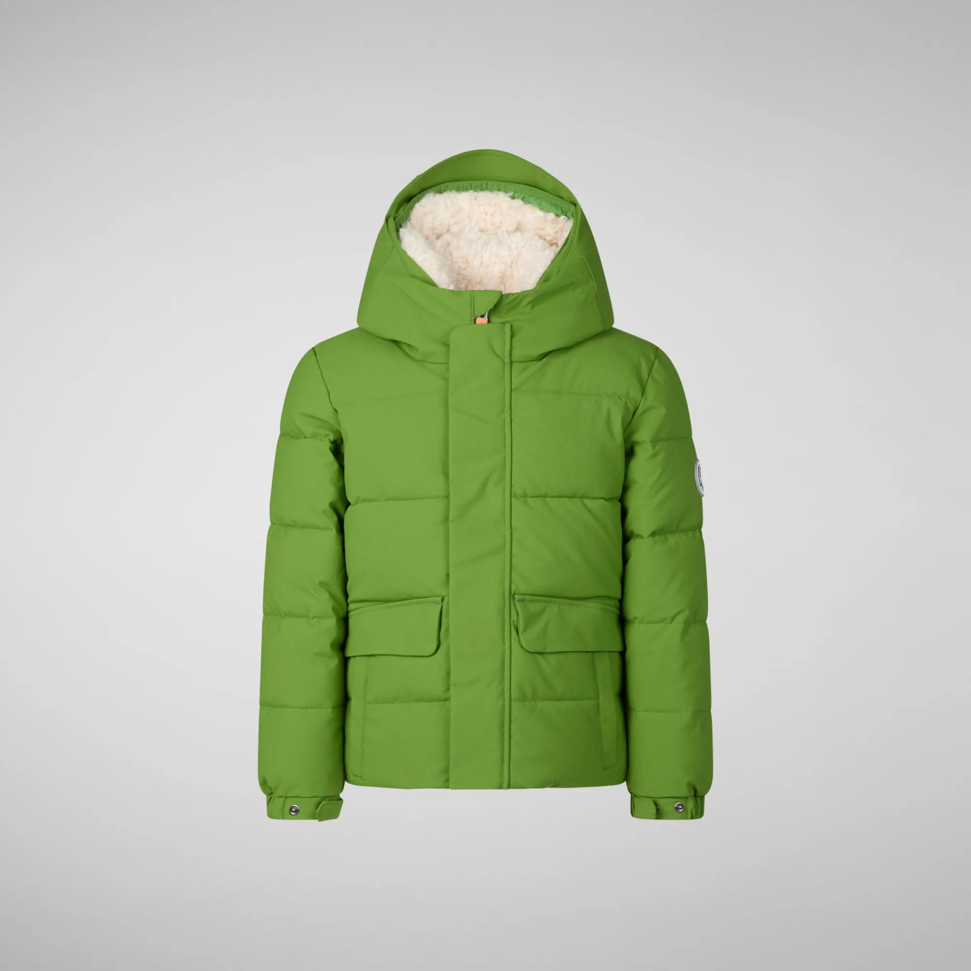 Cheap Save The Duck Boys' hooded parka Klaus in grass green