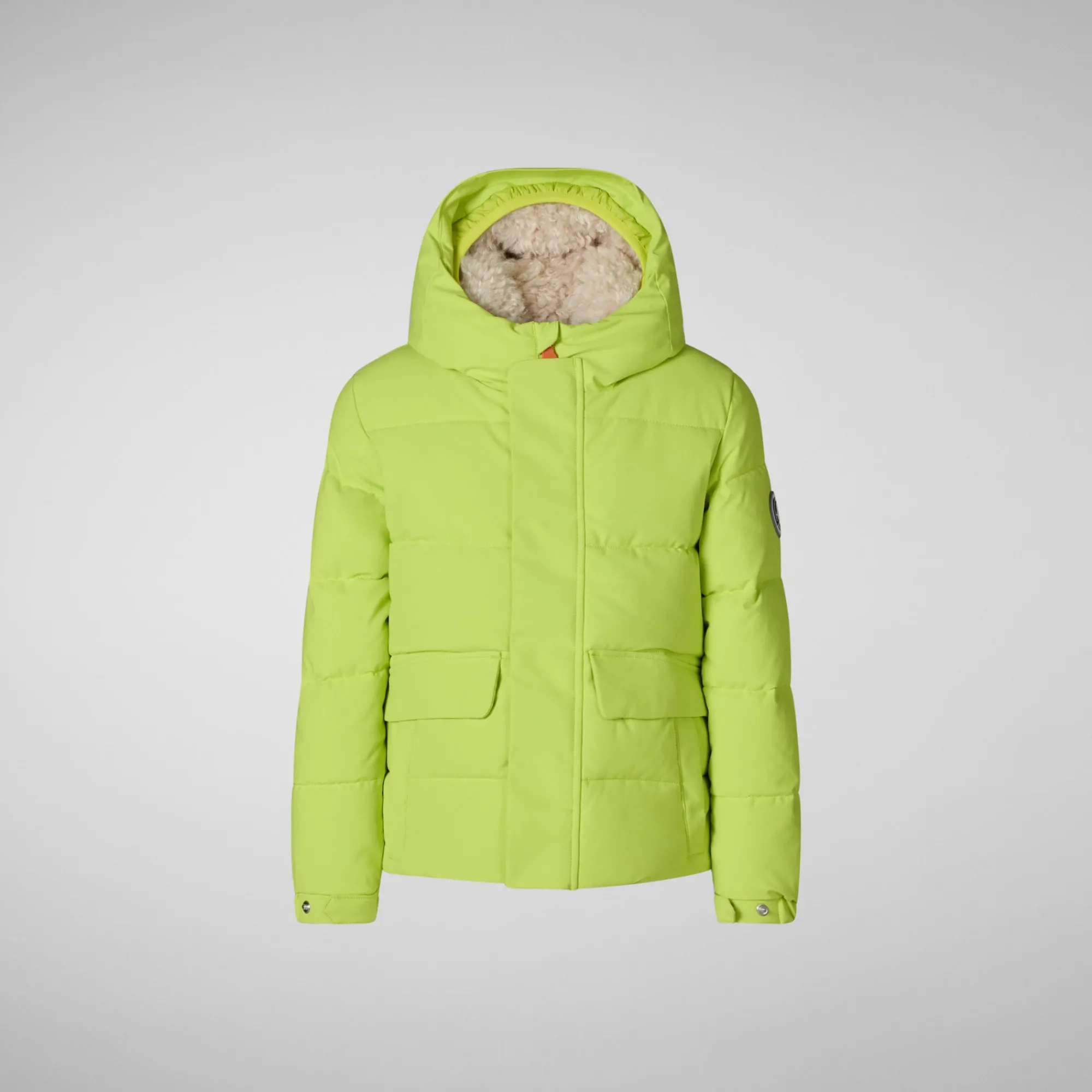 Best Save The Duck Boys' hooded parka Klaus in lichen green LichenGreen