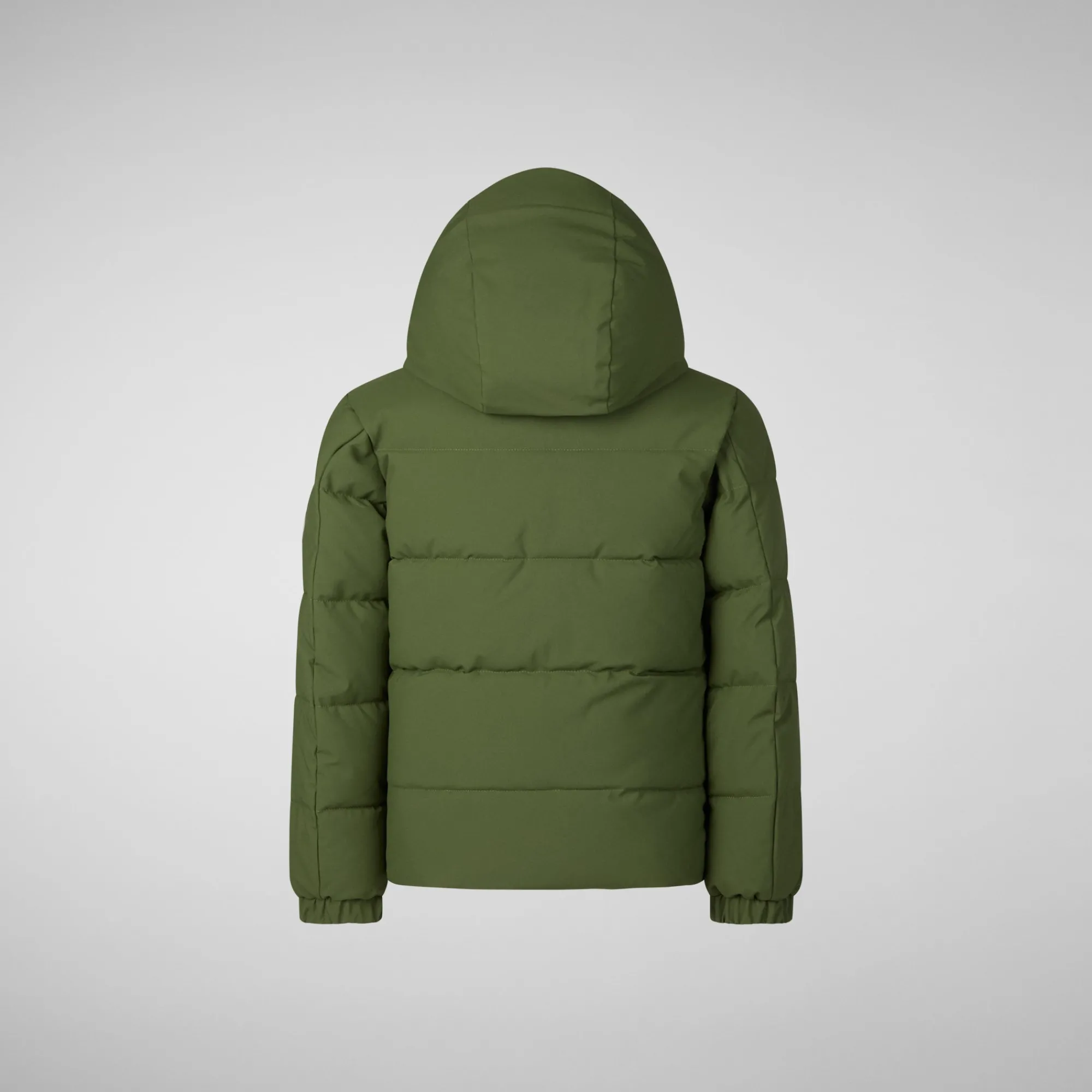 Best Save The Duck Boys' hooded parka Klaus in moss green