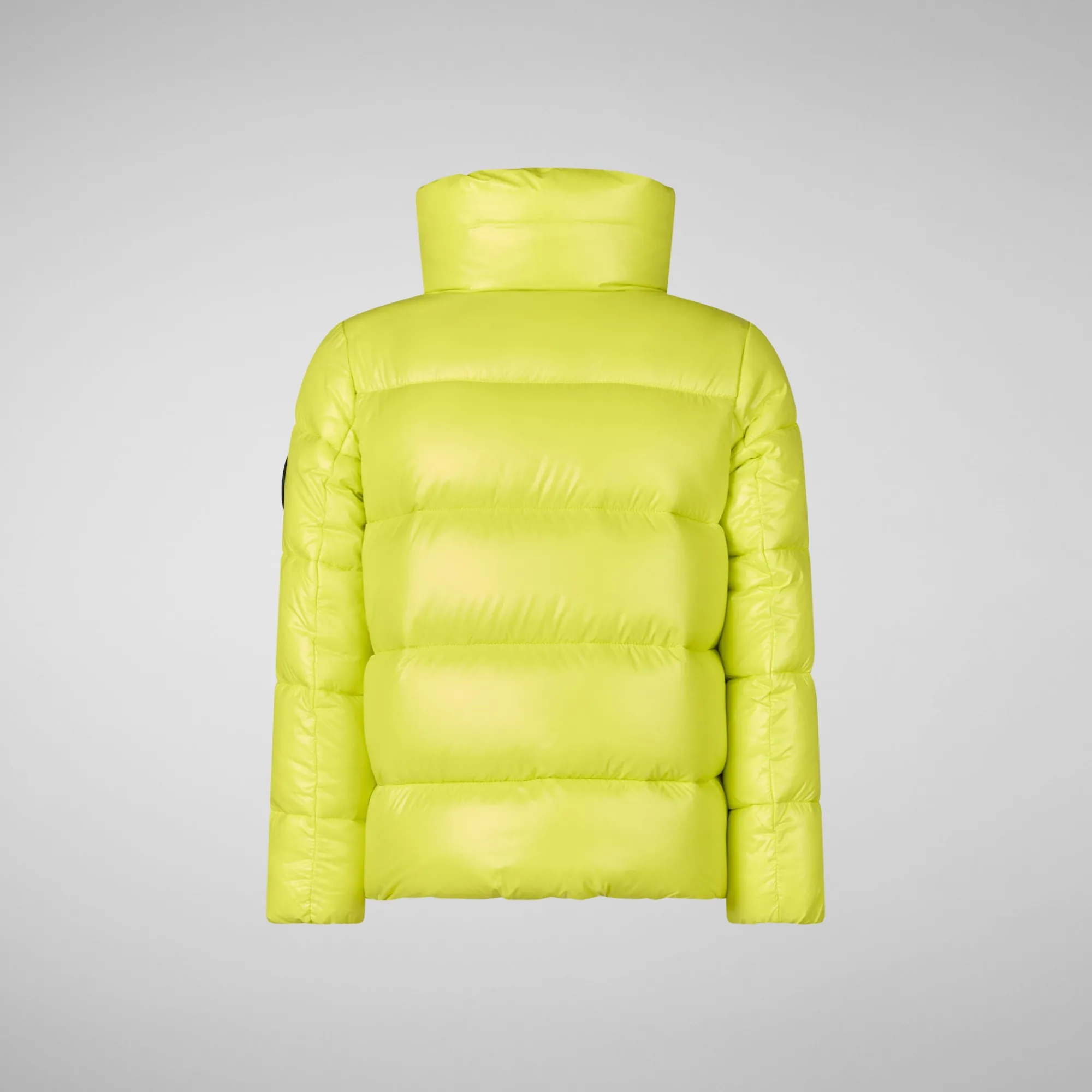 Flash Sale Save The Duck Girls' animal free puffer jacket Jaci in lichen green