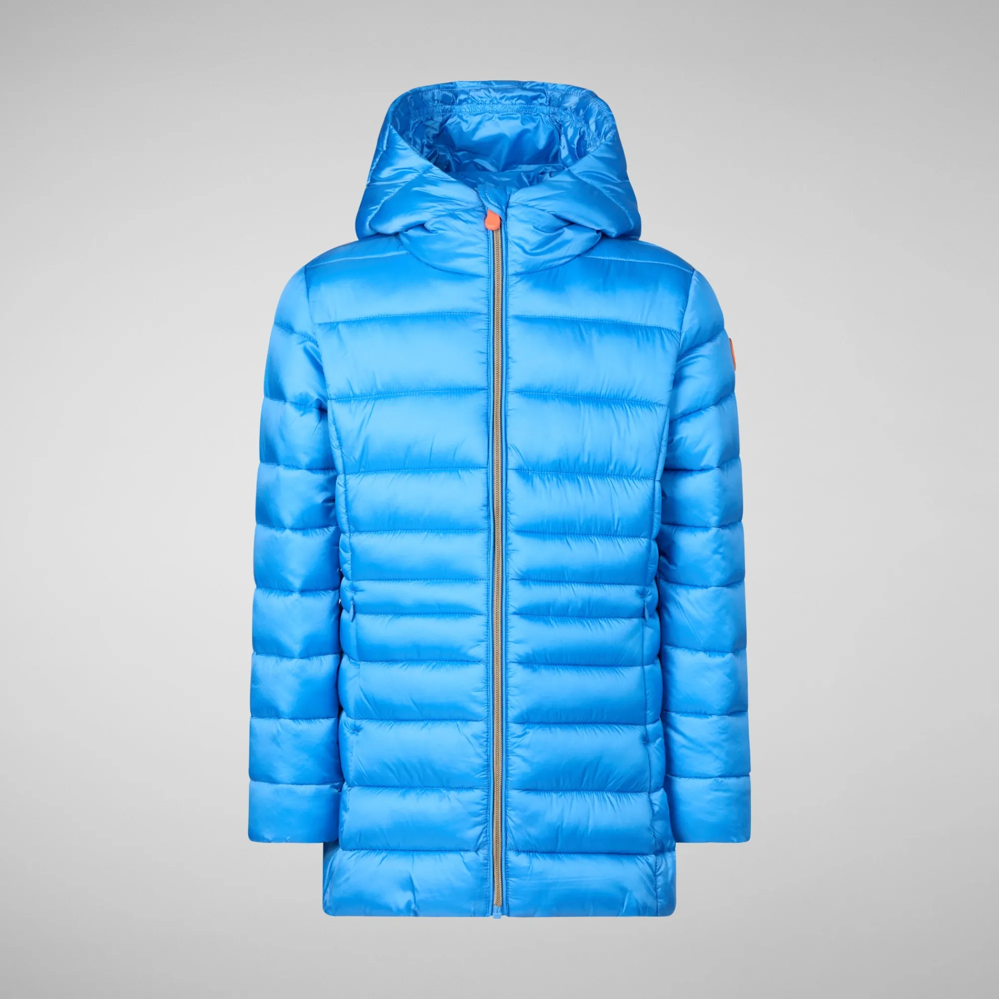 Fashion Save The Duck Girls' animal free Puffer jacket Maggy in cerulean blue