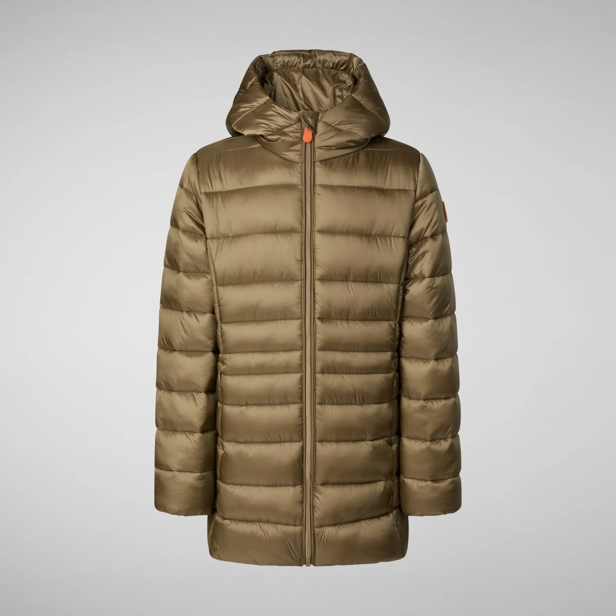 New Save The Duck Girls' animal free Puffer jacket Maggy in husk green