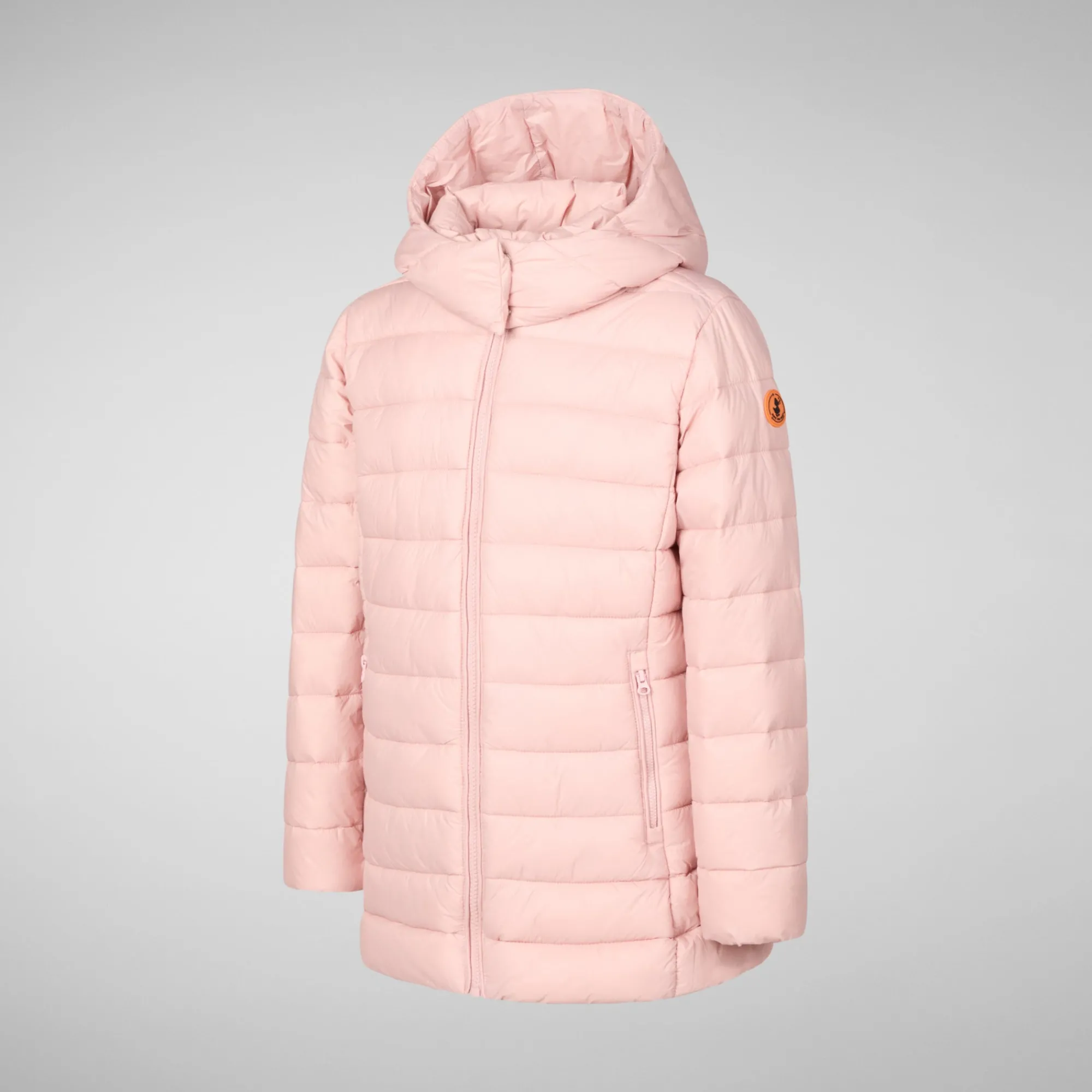 Cheap Save The Duck Girls' animal free puffer jacket Pricilla in blush pink