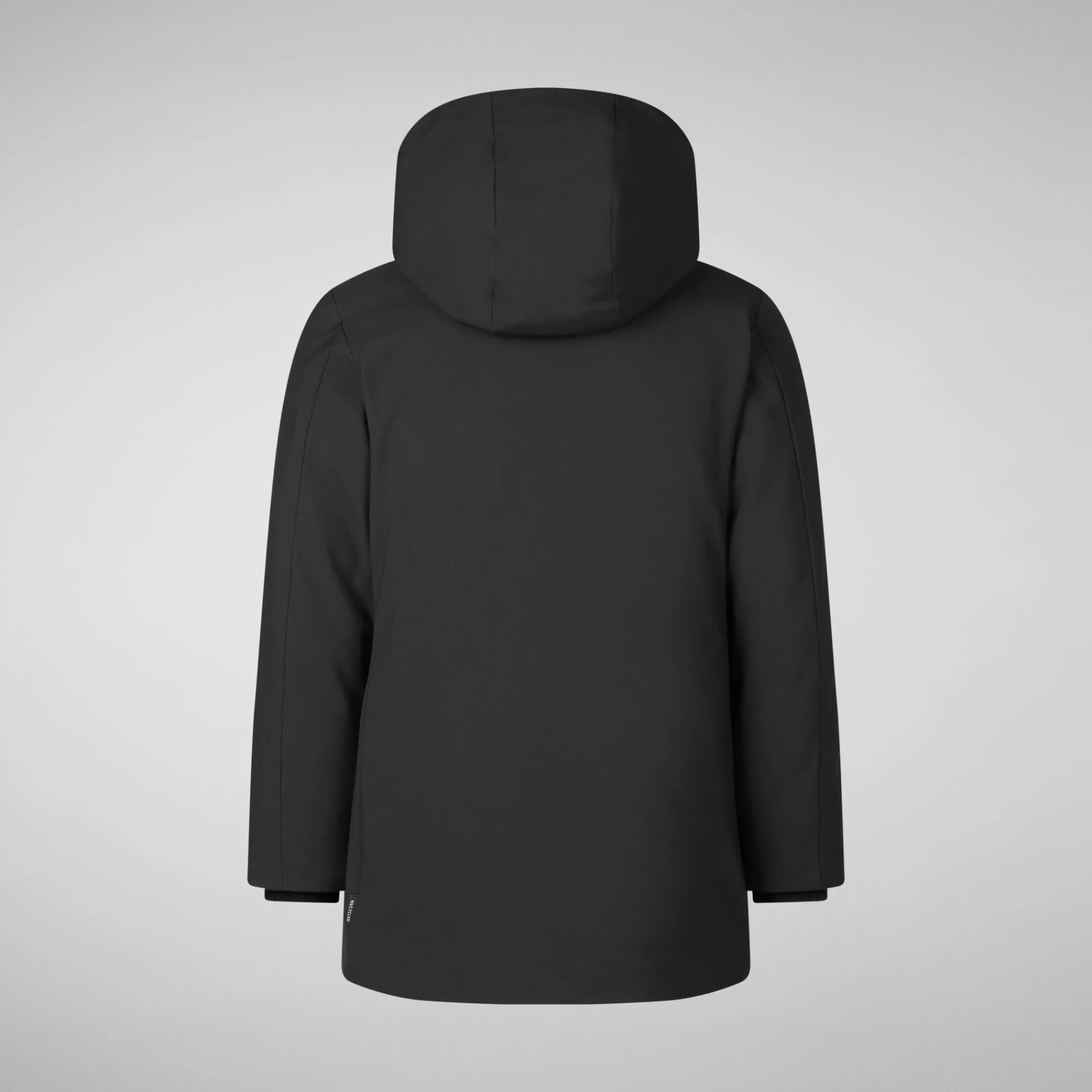Outlet Save The Duck Girls' hooded parka Ally in Black