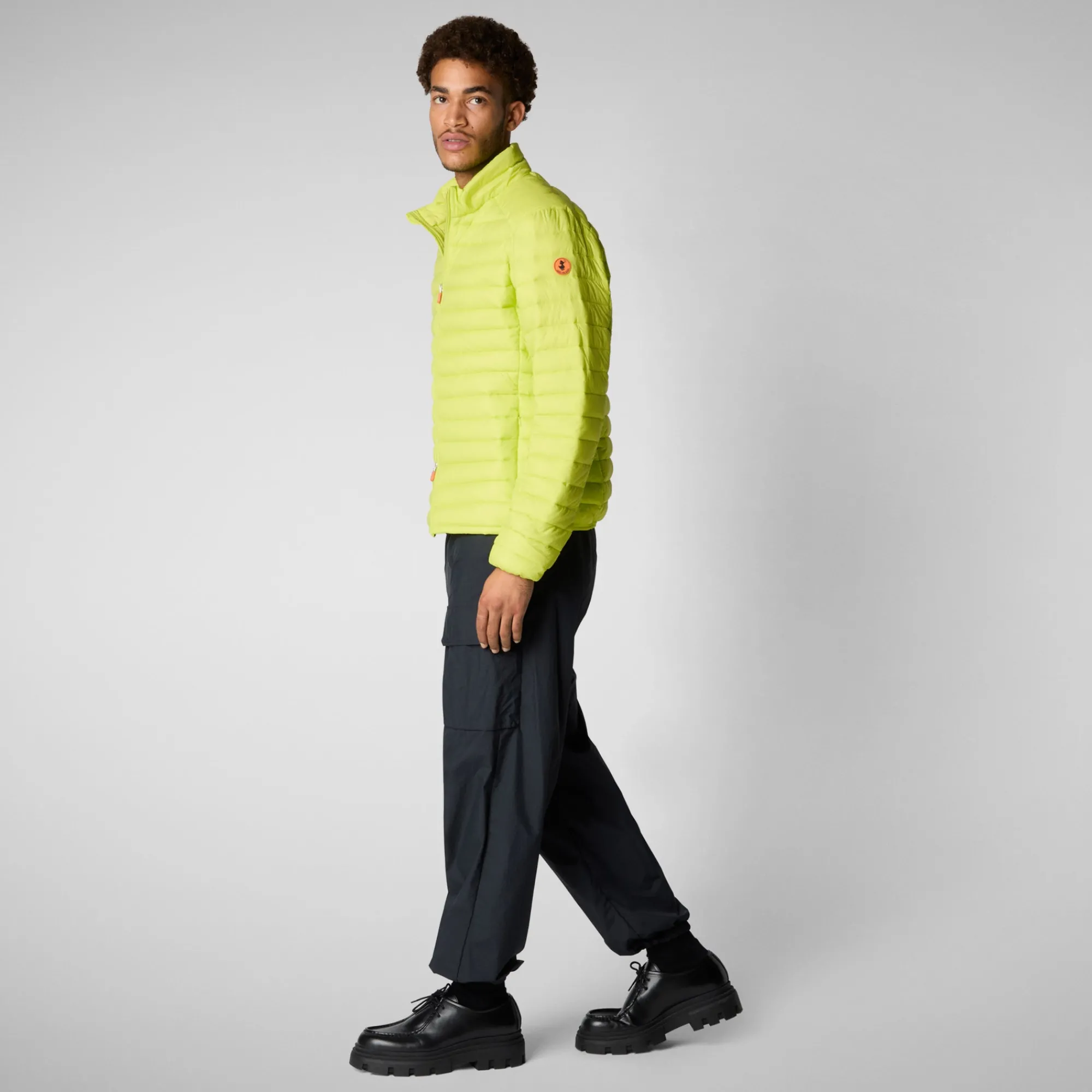 Sale Save The Duck Men's  Animal free Puffer Jacket Alexander in Lichen Green LichenGreen