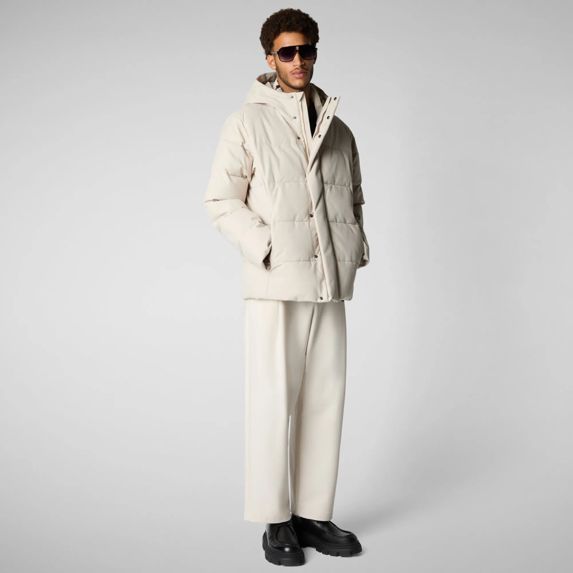 mens_animal_free_puffer_jacket_finnian_in_shore_beige_2-1.webp Sale Save The Duck Men's  animal free Puffer jacket Finnian in shore beige ShoreBeige