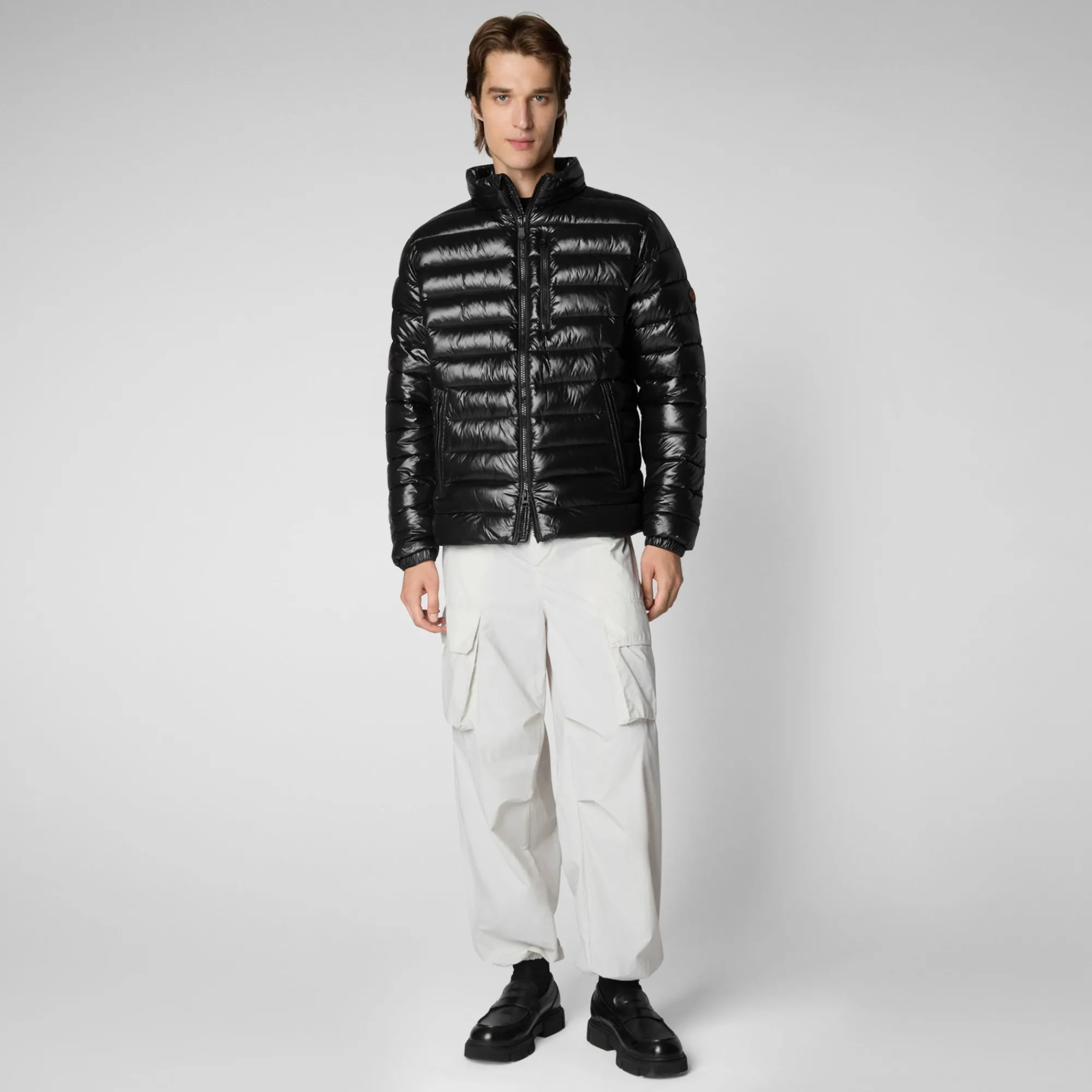 Cheap Save The Duck Men's  animal free Puffer jacket Holden in Black