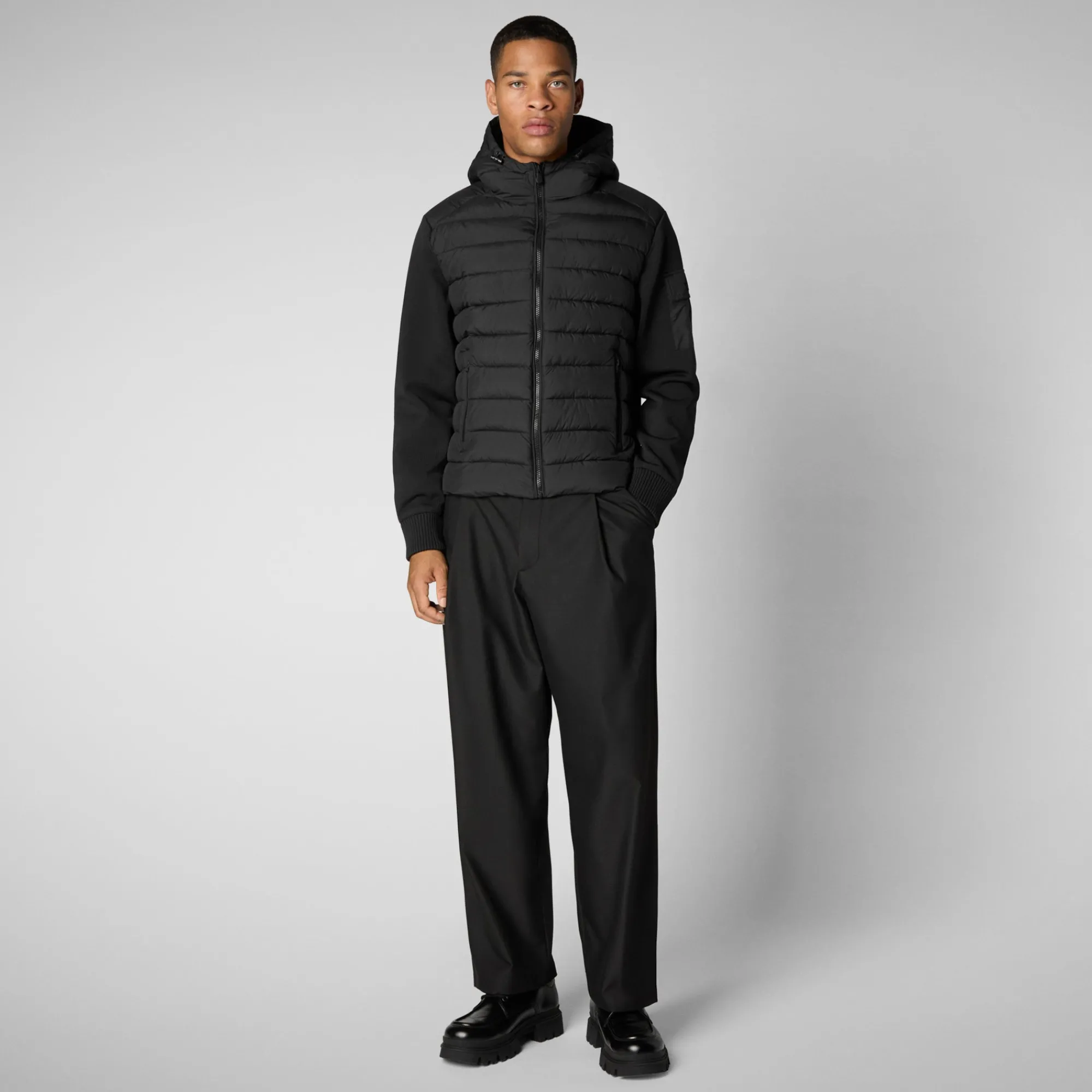 Cheap Save The Duck Men's  animal free Puffer jacket Torin in Black