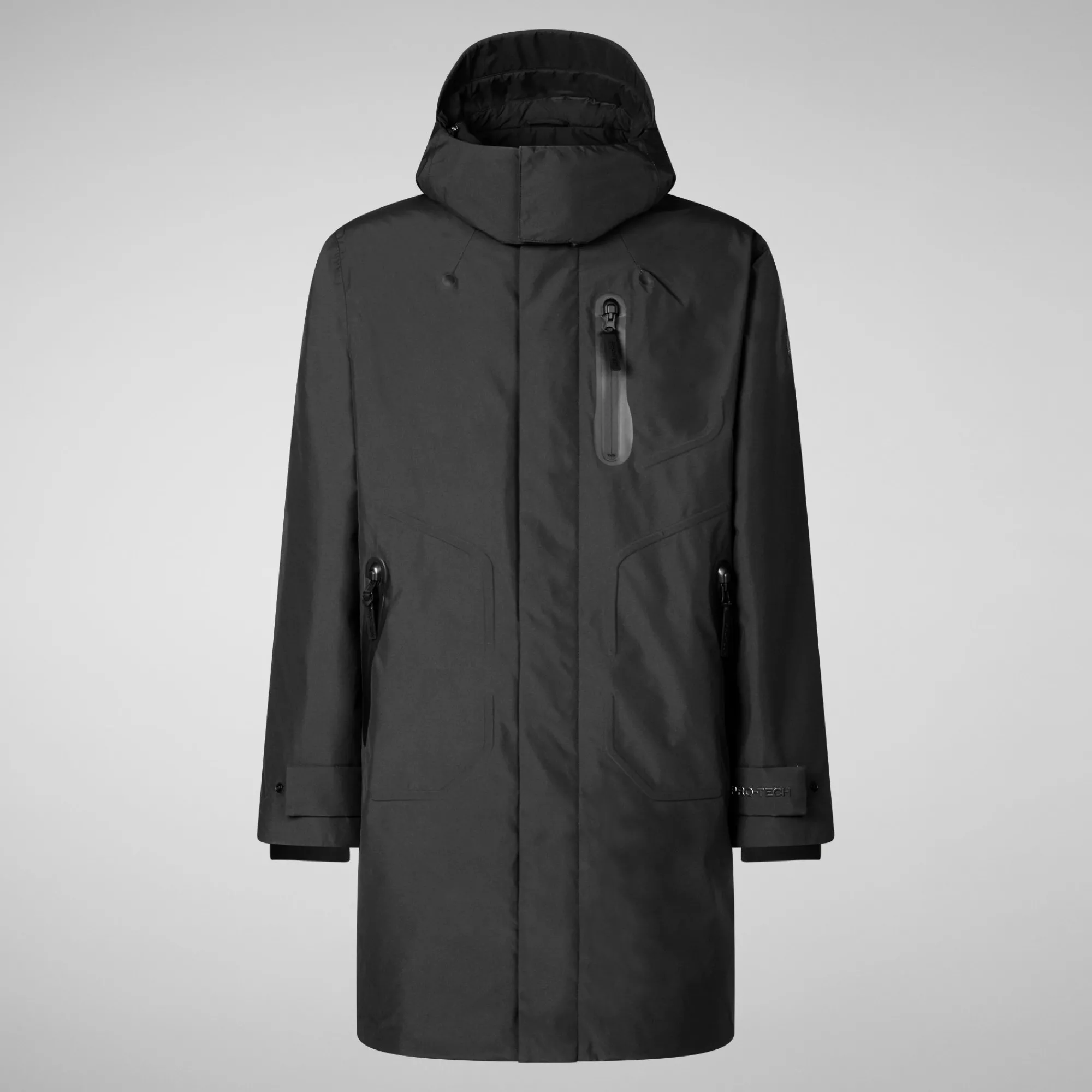mens_coat_deacon_in_black_3-1.webp Clearance Save The Duck Men's  Coat Deacon in Black