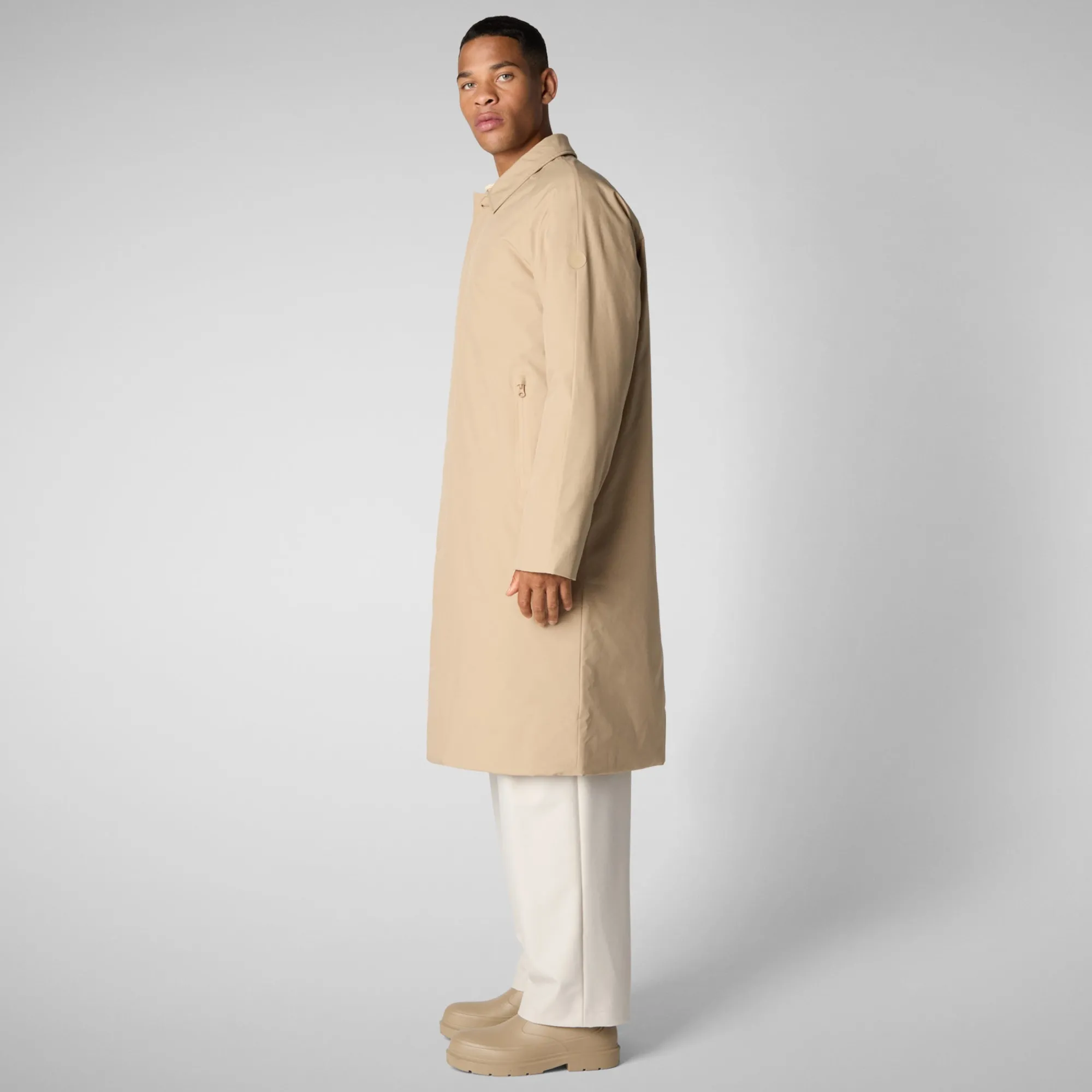 Cheap Save The Duck Men's coat Preston in stardust beige Stardustbeige