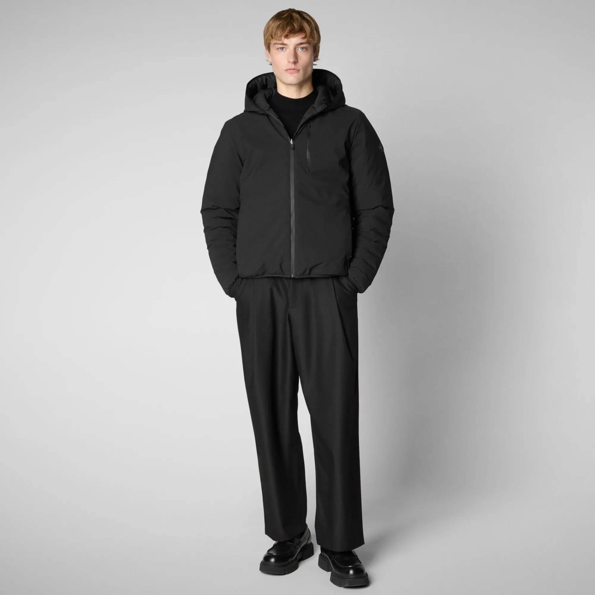 Best Sale Save The Duck Men's  Hooded Jacket Ezra in Black