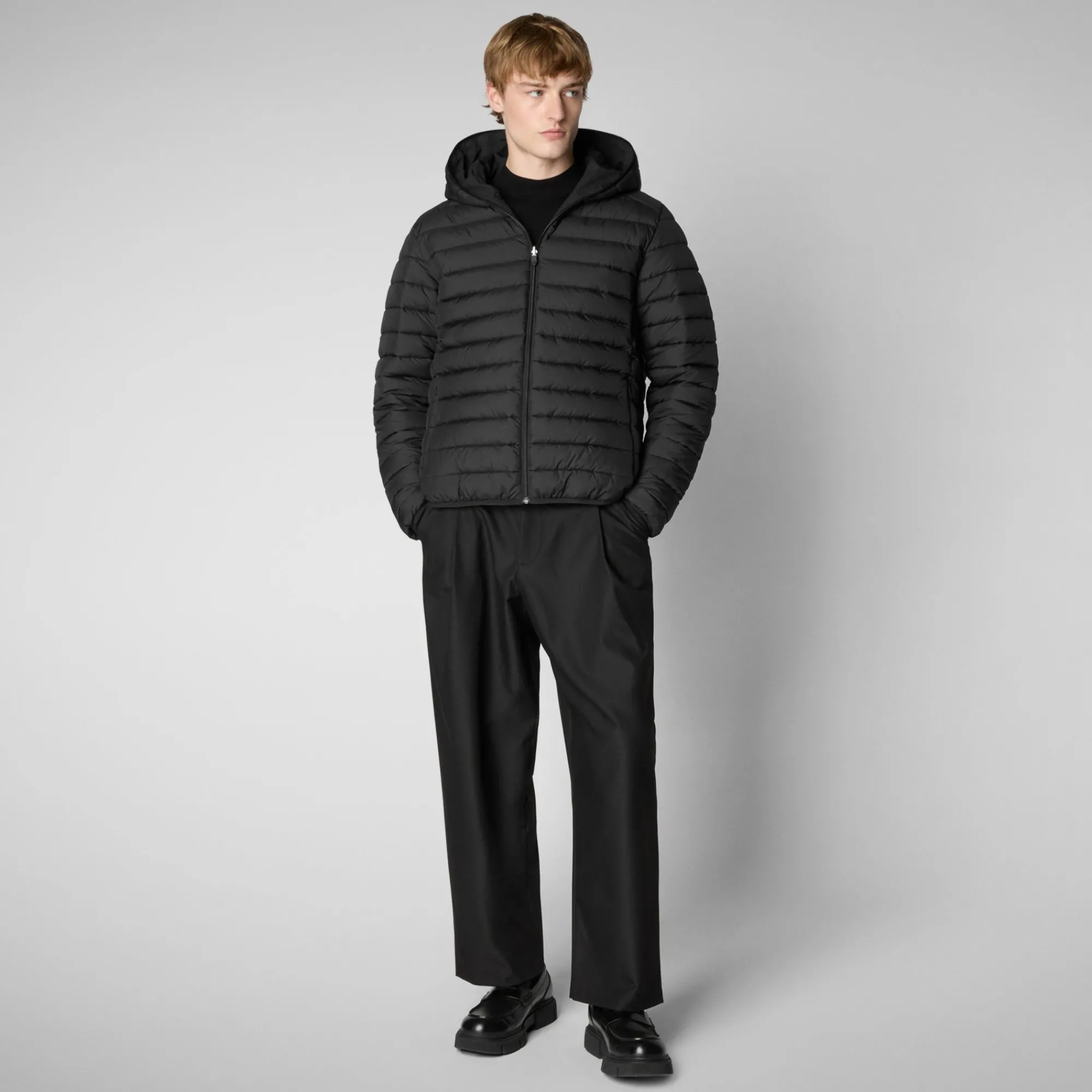 Best Sale Save The Duck Men's  Hooded Jacket Ezra in Black