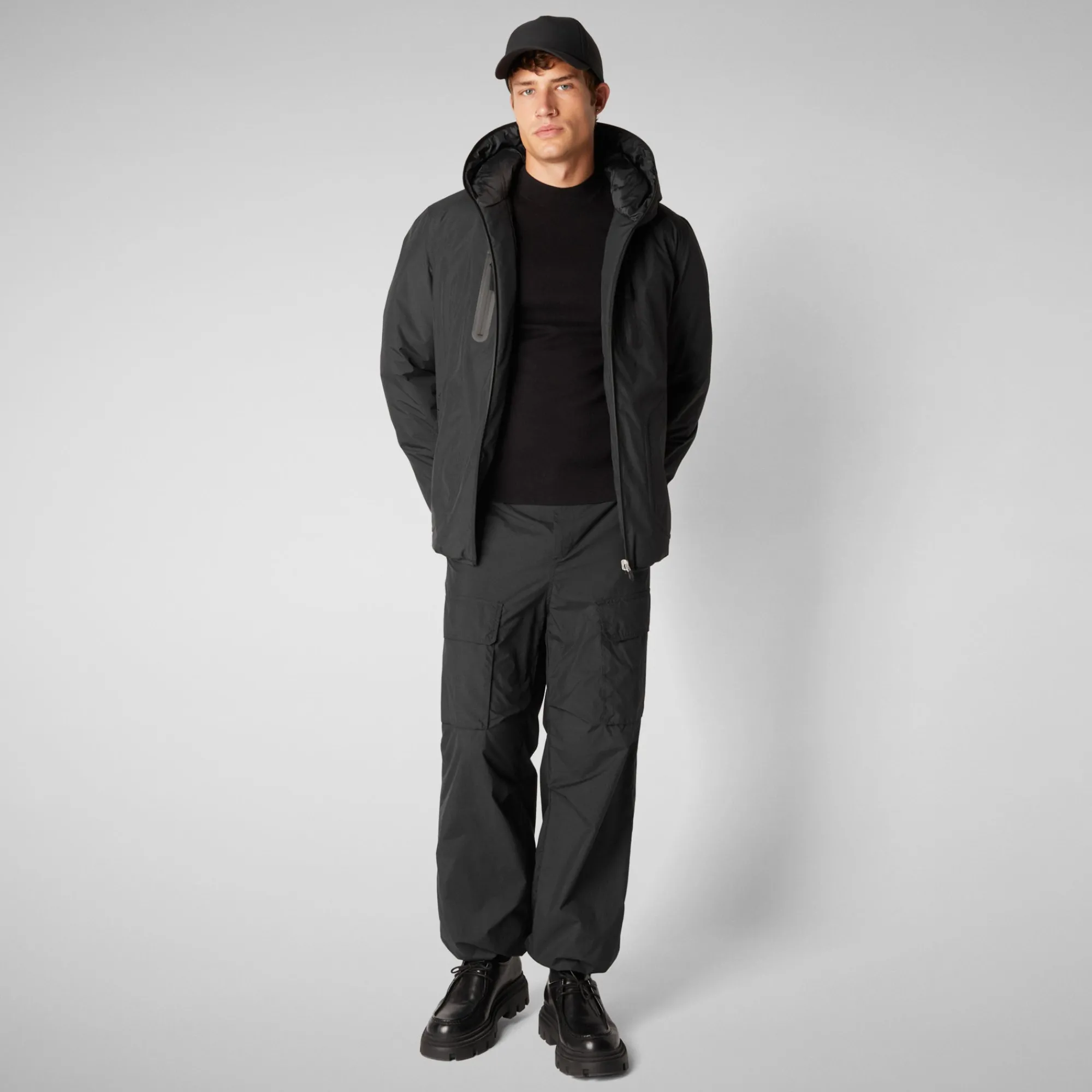 Cheap Save The Duck Men's jacket Benedict in Black