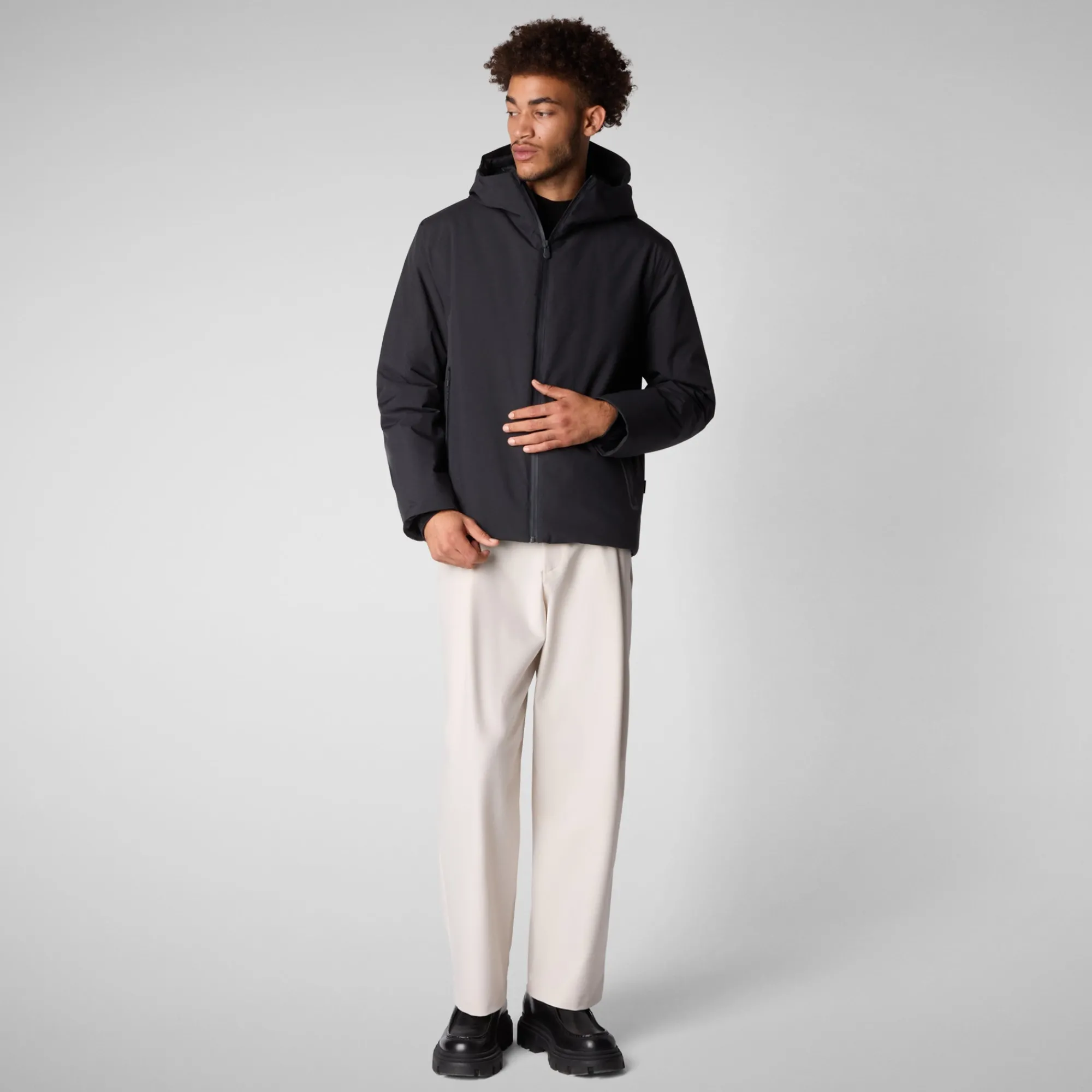 Cheap Save The Duck Men's jacket Flynn in blue black BlueBlack