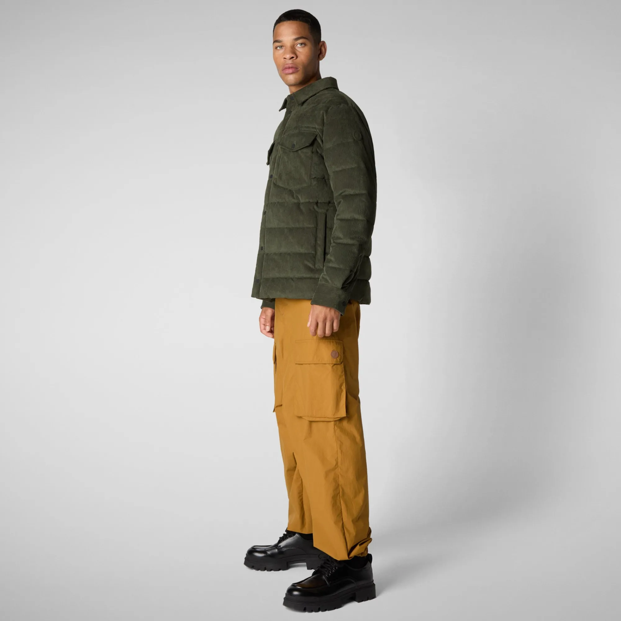 Sale Save The Duck Men's  jacket Magnus in land green LandGreen