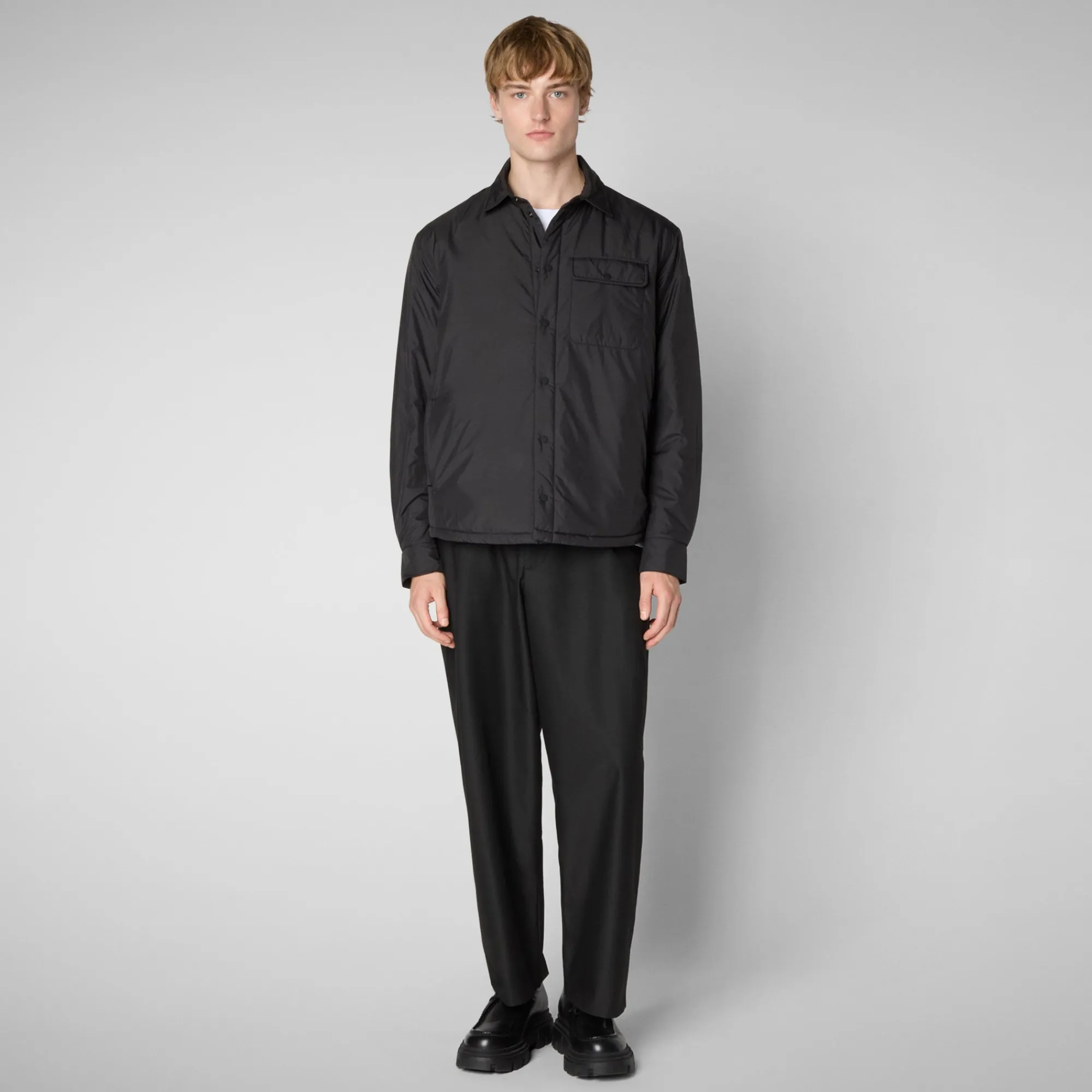 Outlet Save The Duck Men's Jacket Stellan in Brown Black BrownBlack