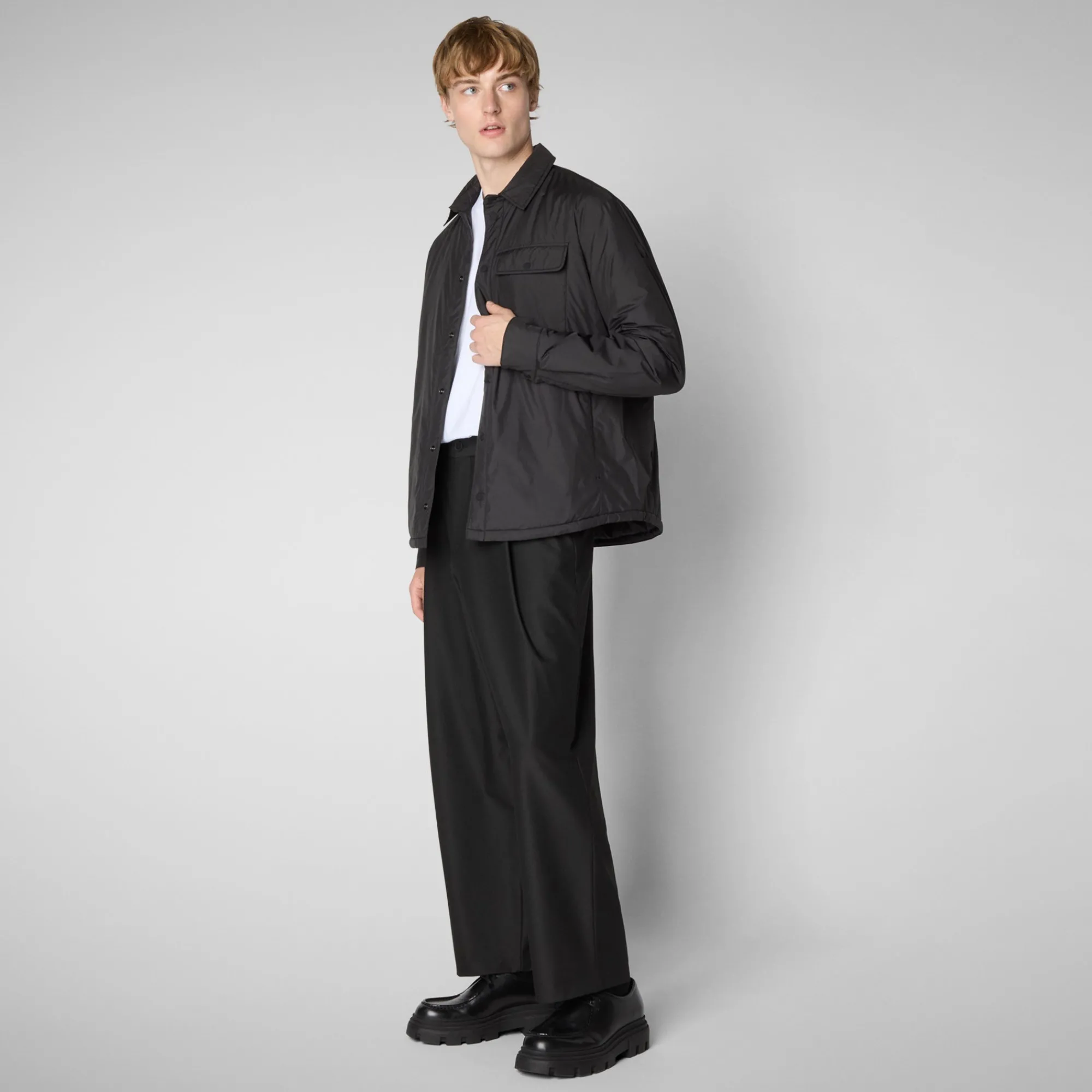 Outlet Save The Duck Men's Jacket Stellan in Brown Black BrownBlack