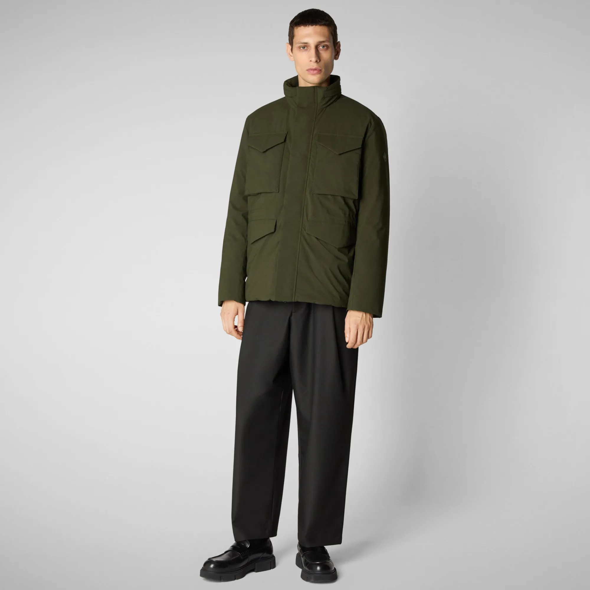 Cheap Save The Duck Men's jacket trenton in land green LandGreen