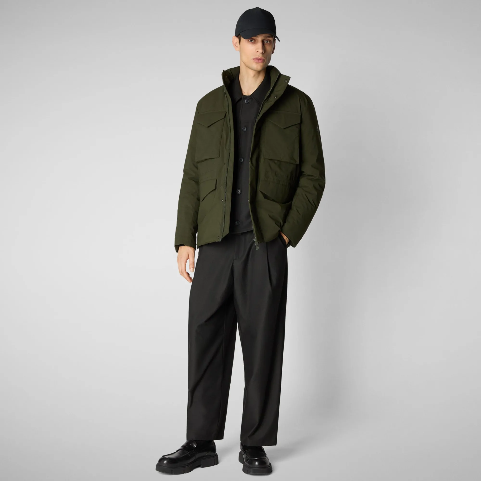mens_jacket_trenton_in_land_green_2-1.webp Cheap Save The Duck Men's jacket trenton in land green LandGreen