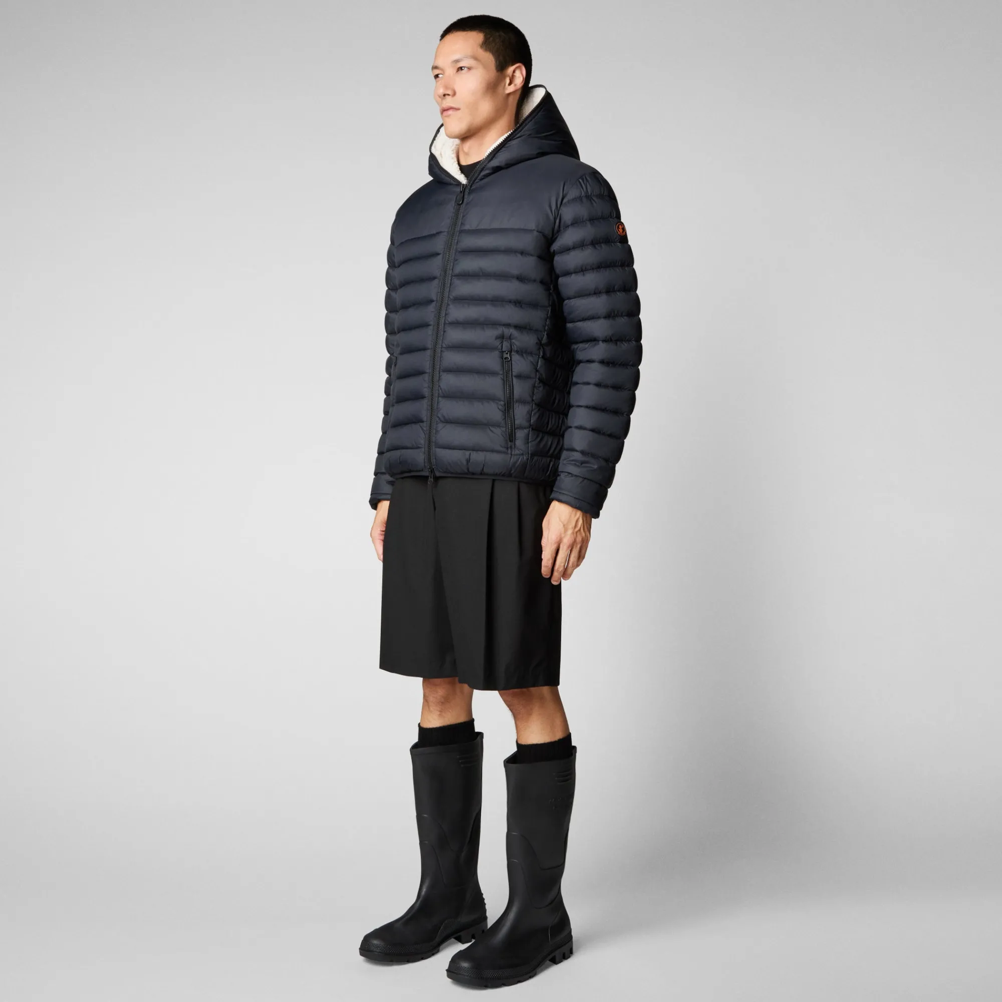 mens_morus_hooded_jacket_in_black_2-1.webp Clearance Save The Duck Men's Morus Hooded Jacket in Black