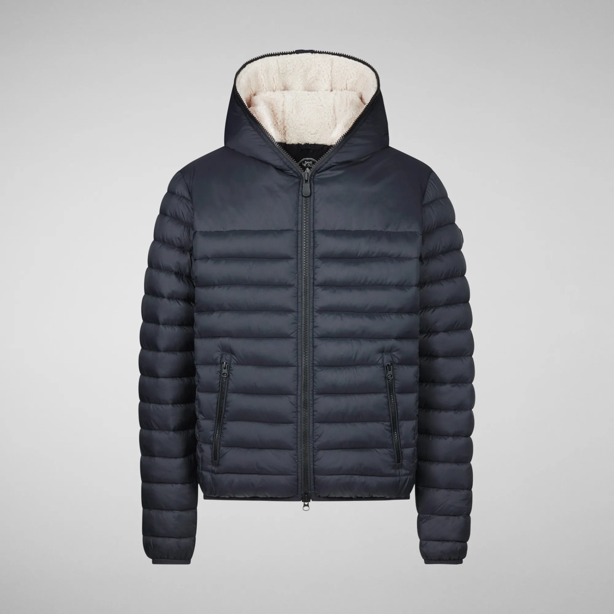 mens_morus_hooded_jacket_in_black_4-1.webp Clearance Save The Duck Men's Morus Hooded Jacket in Black