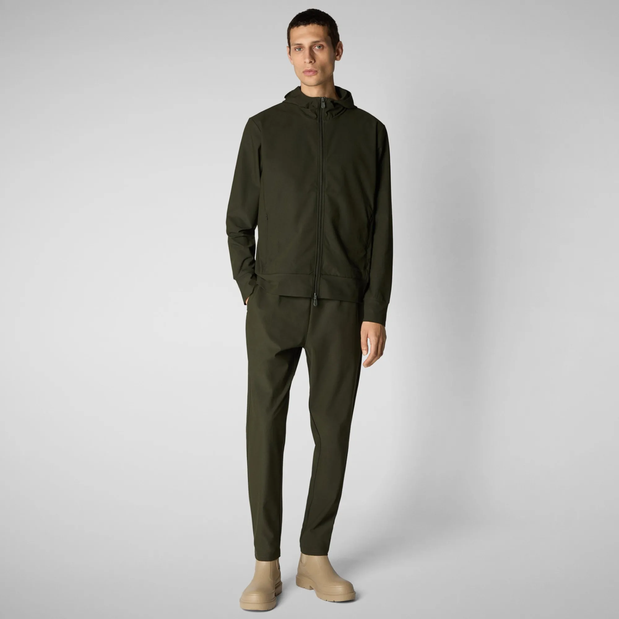 Outlet Save The Duck Men's  pant Michael in land green LandGreen