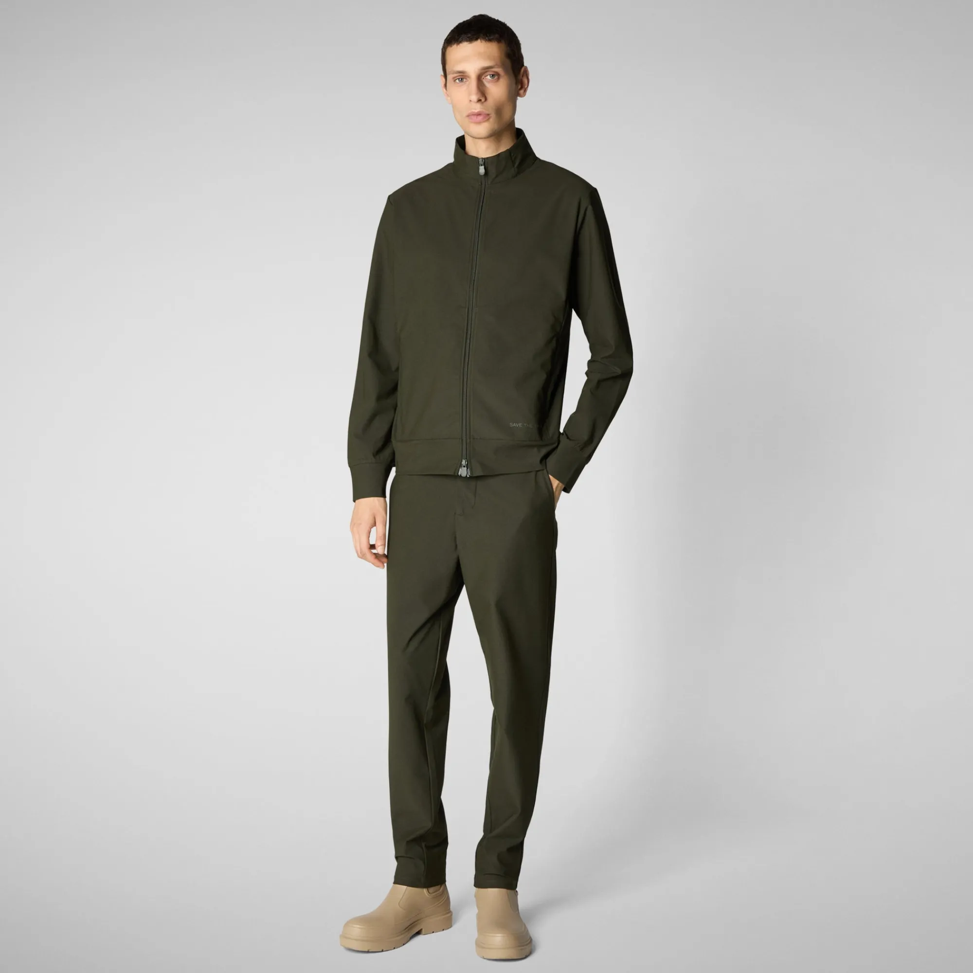 Fashion Save The Duck Men's  pants Steve in land green LandGreen