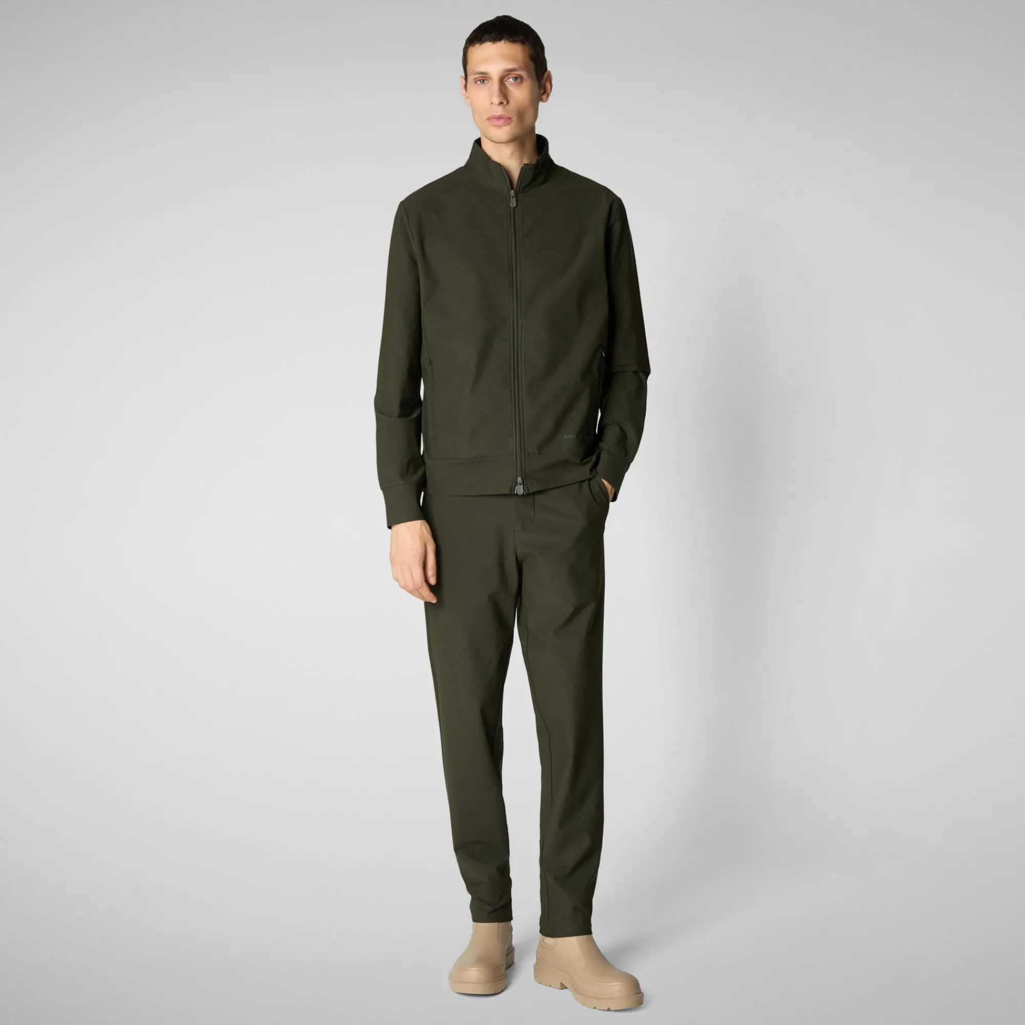 Fashion Save The Duck Men's  pants Steve in land green LandGreen