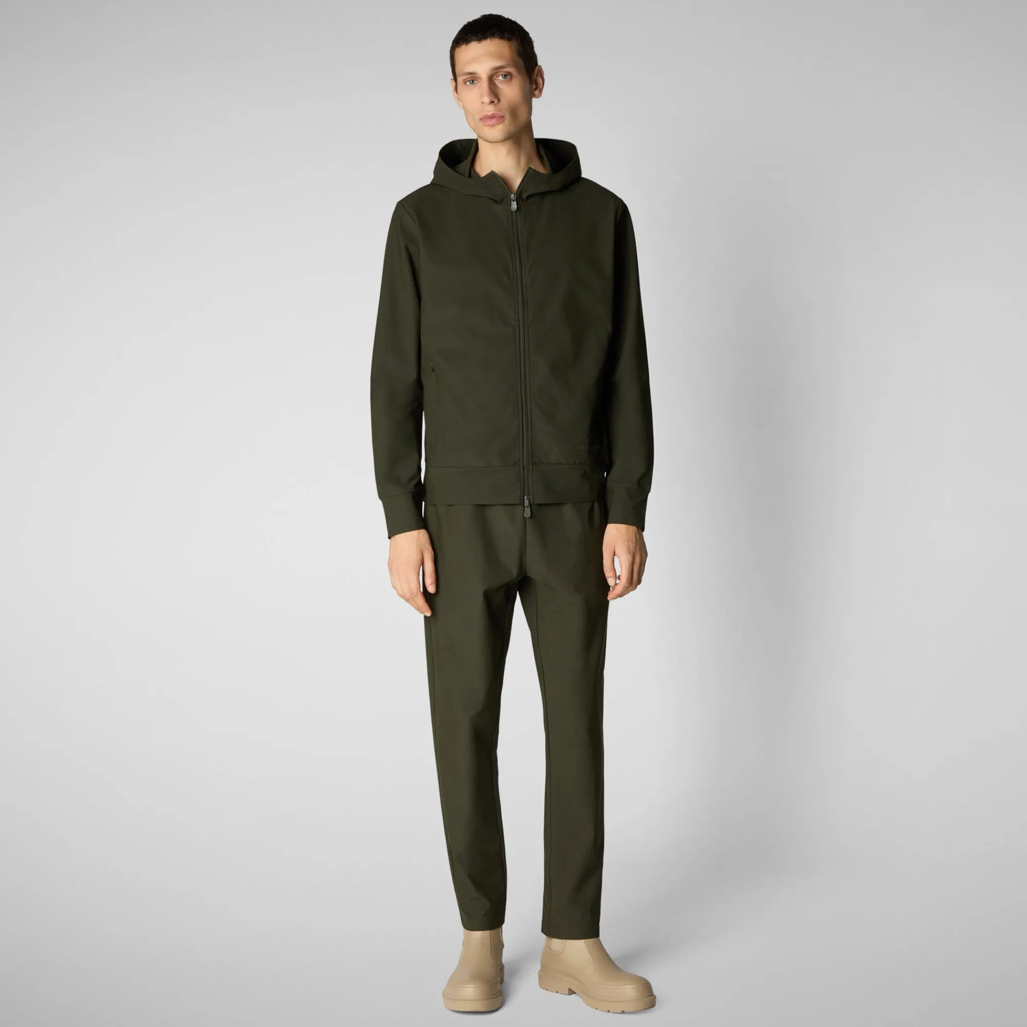 Shop Save The Duck Men's  sweater Luiz in land green LandGreen