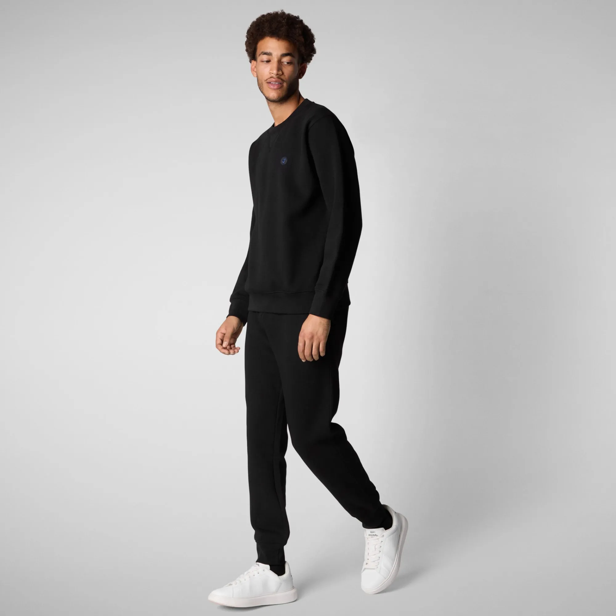 Store Save The Duck Men's t-shirt Uren in Black