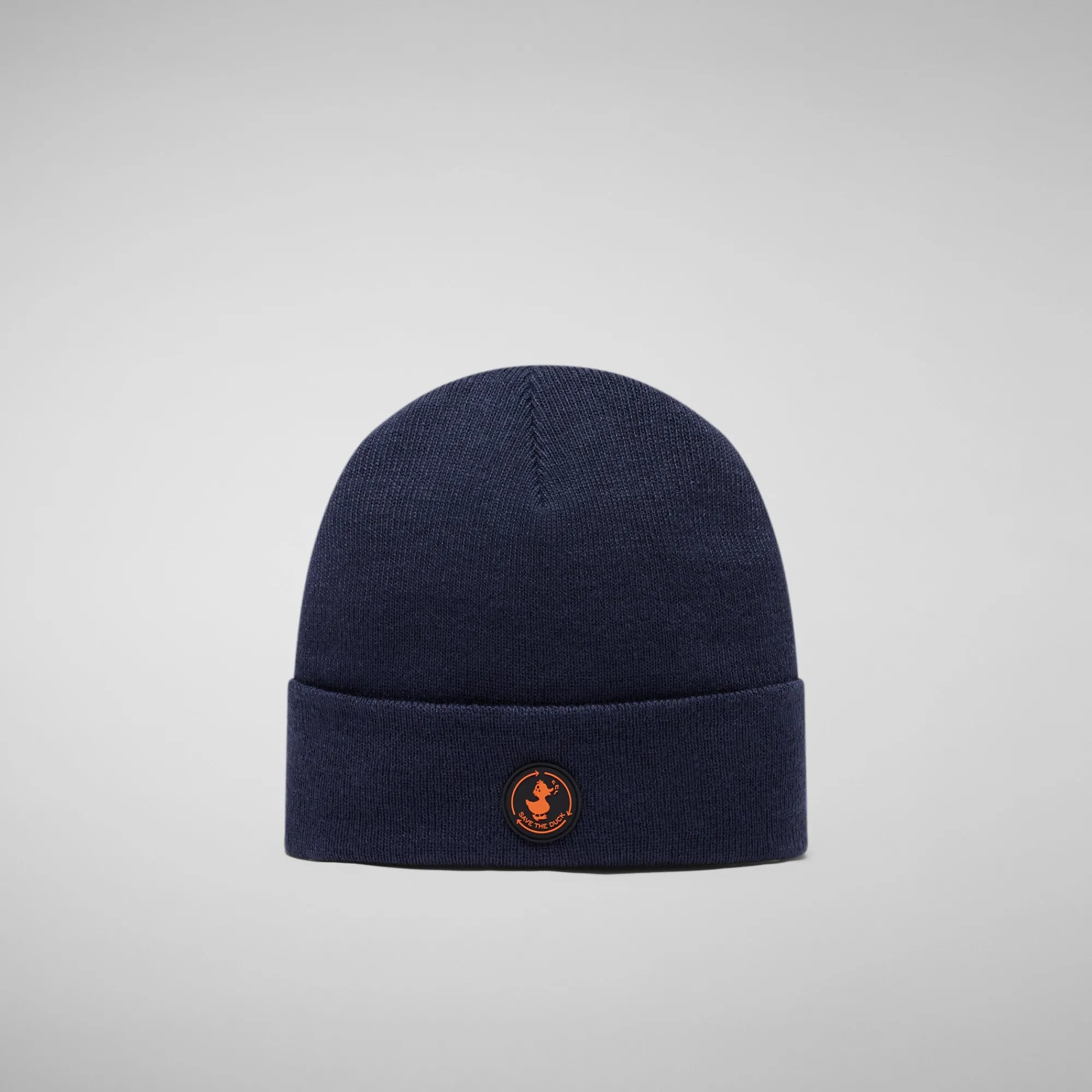 Outlet Save The Duck Unisex beanie Fivel in navy blue NavyBlue