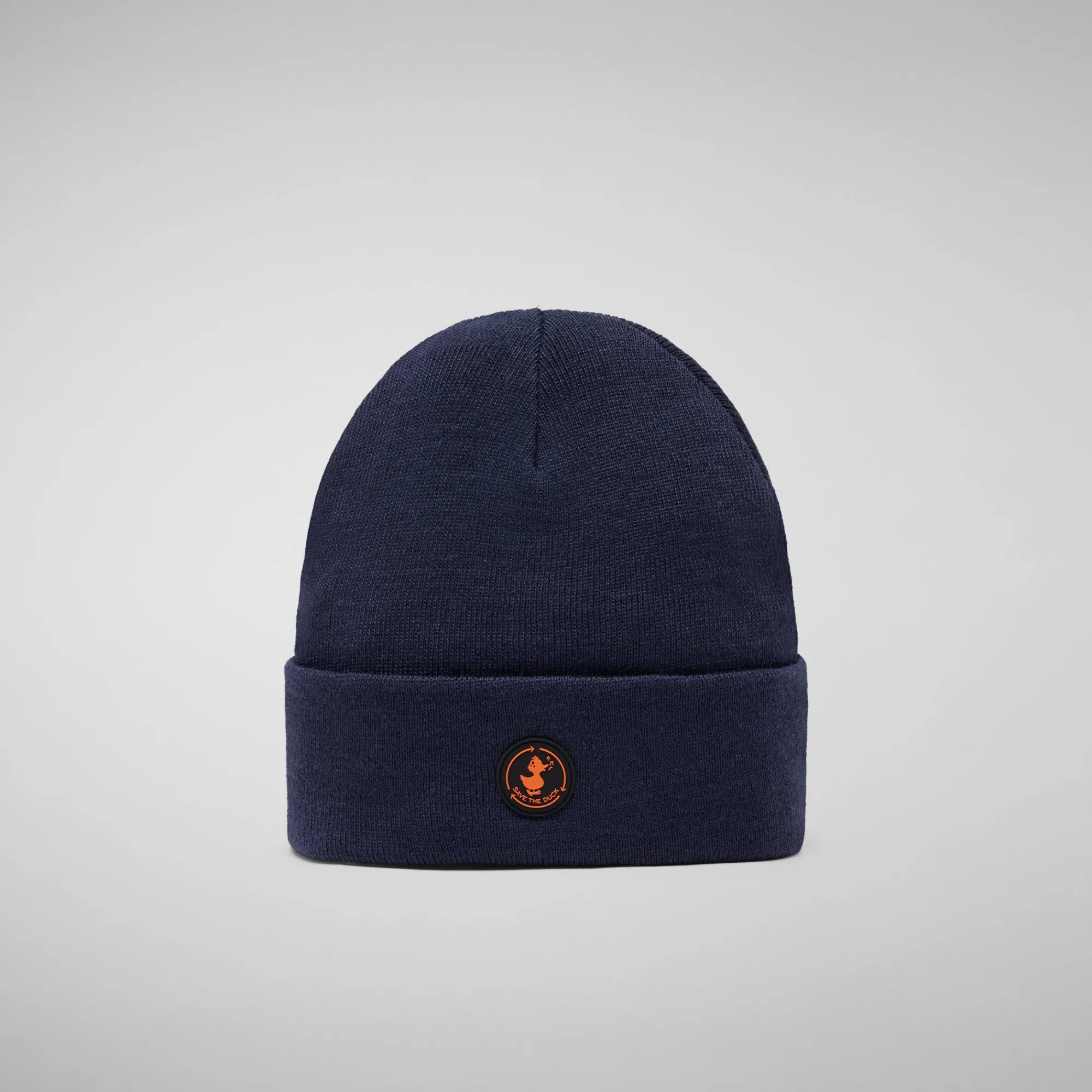 Store Save The Duck Unisex beanie Lou in navy blue NavyBlue