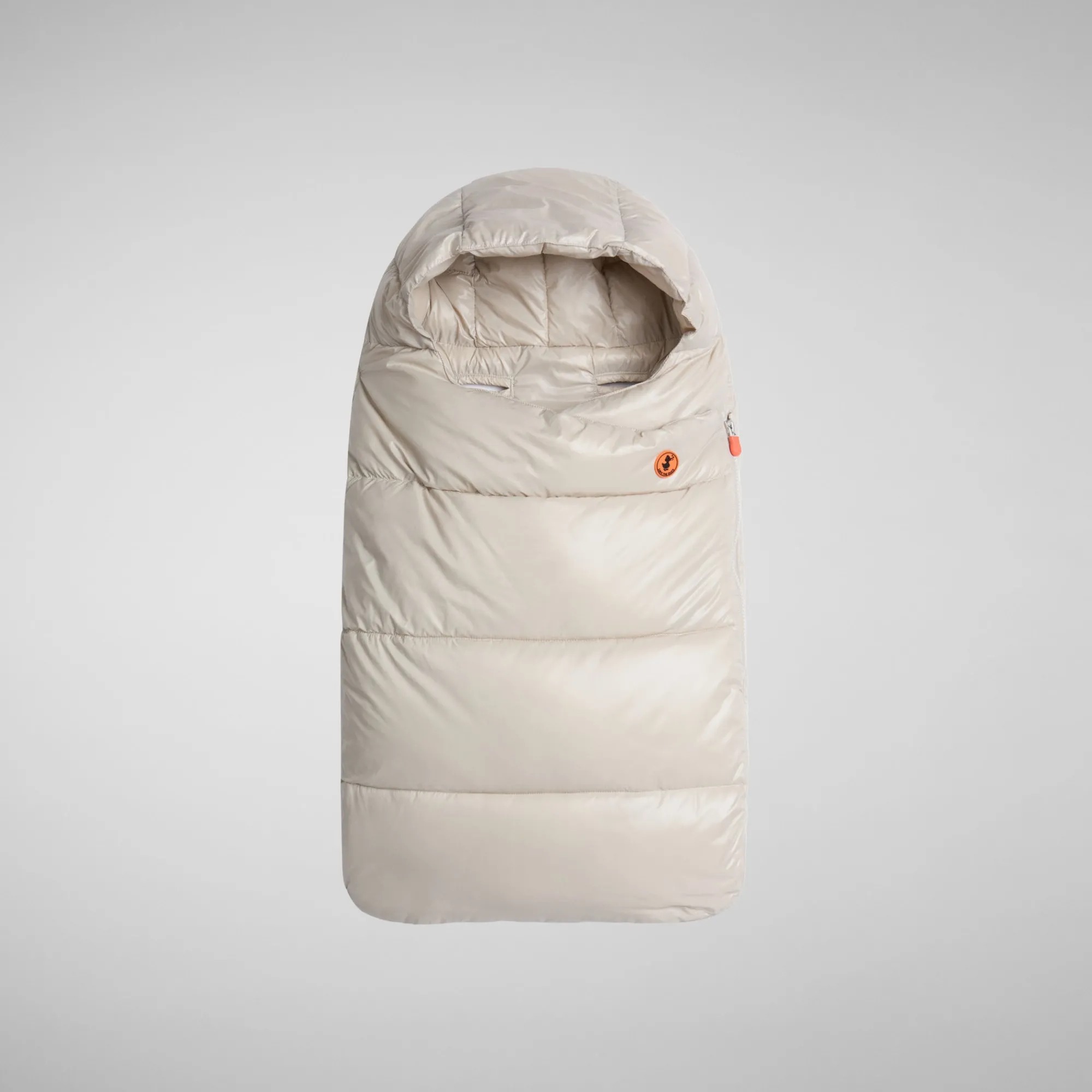 Fashion Save The Duck Unisex kids' baby sleeping bag Kay in rainy beige RainyBeige