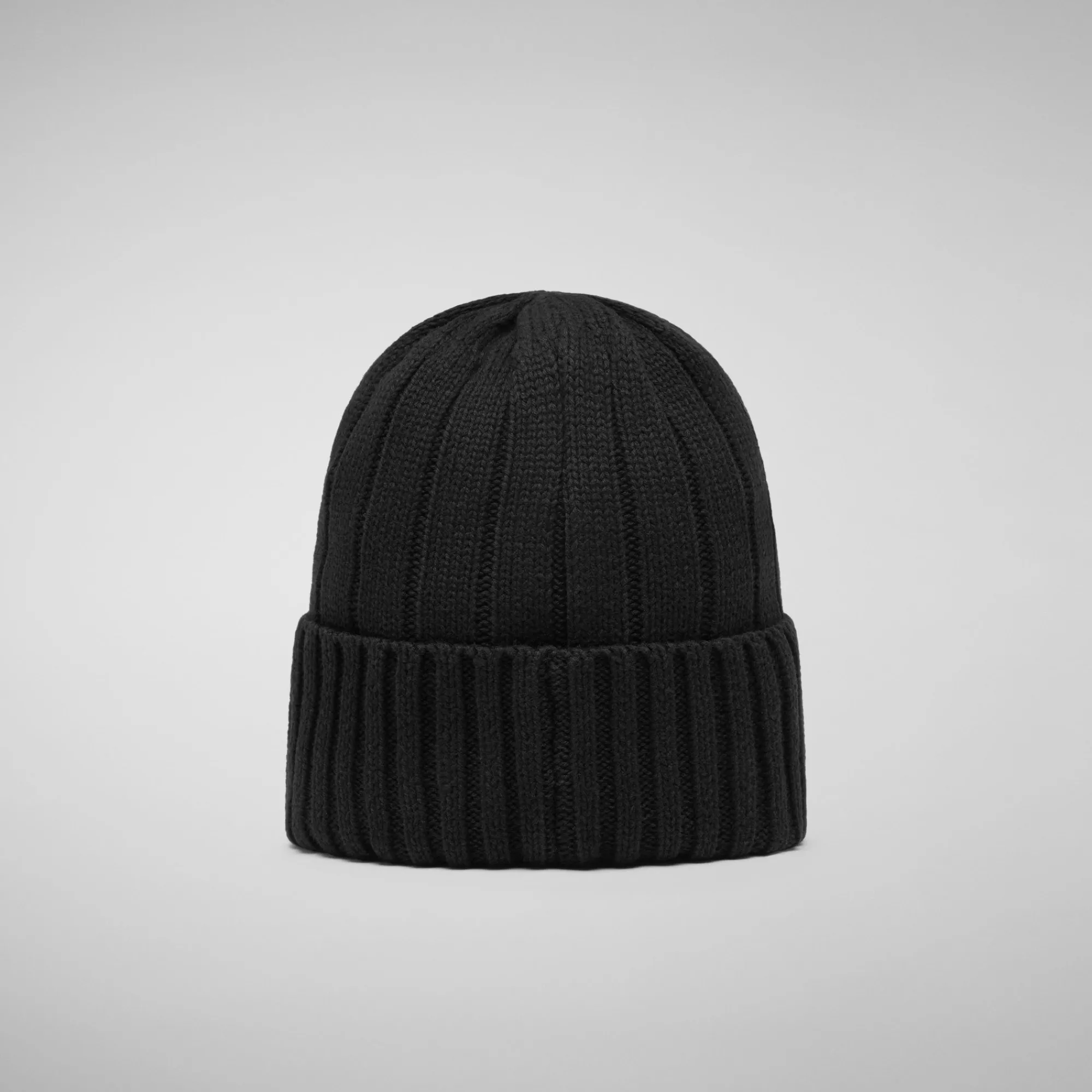 Clearance Save The Duck Unisex ribbed beanie jo in Black