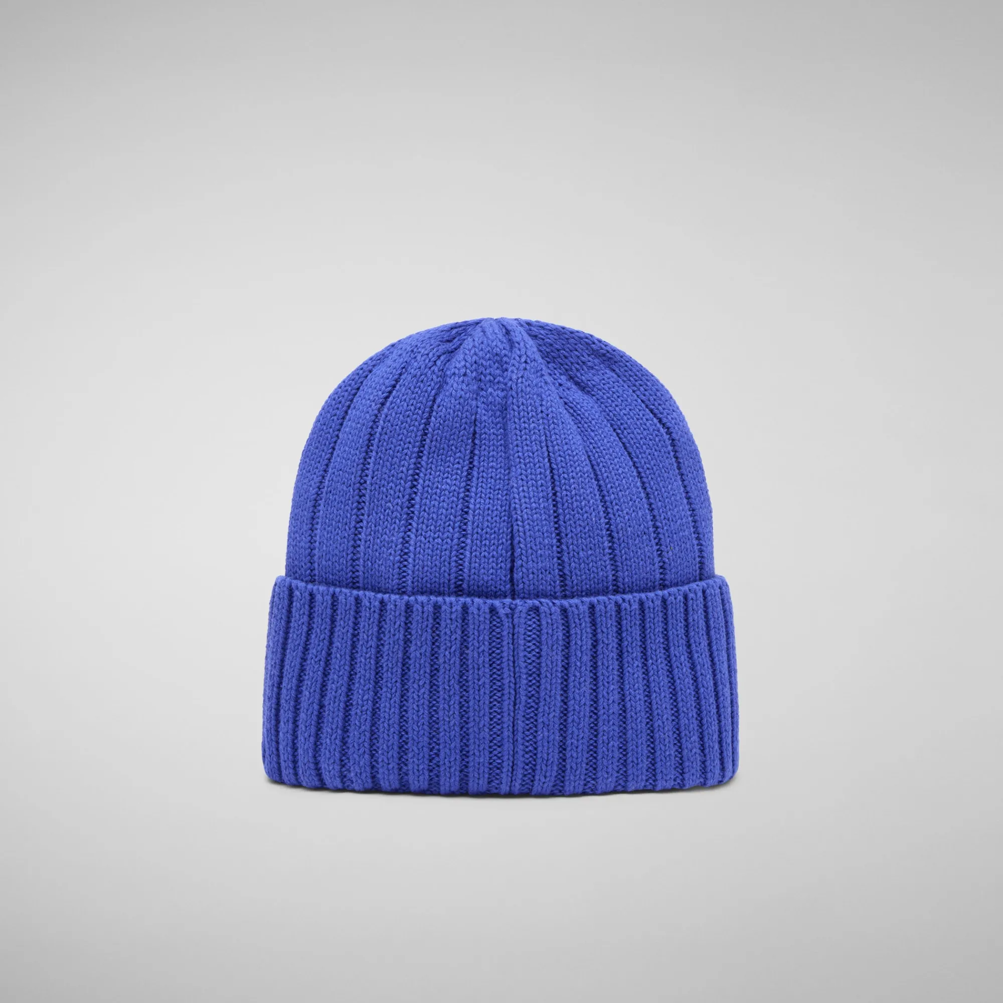 Cheap Save The Duck Unisex ribbed beanie jo in gentian blue GentianBlue