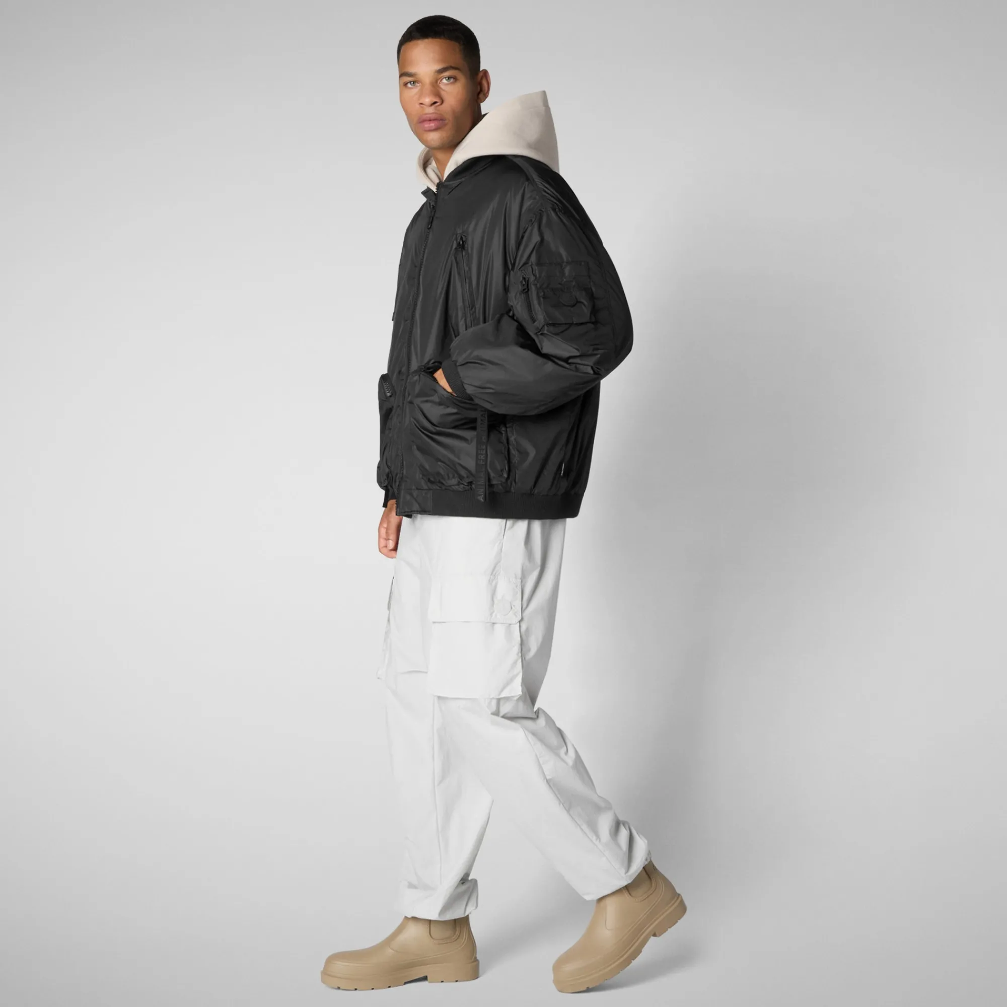 unisex_usher_bomber_jacket_in_black_2-1.webp Cheap Save The Duck Unisex Usher Bomber Jacket in Black