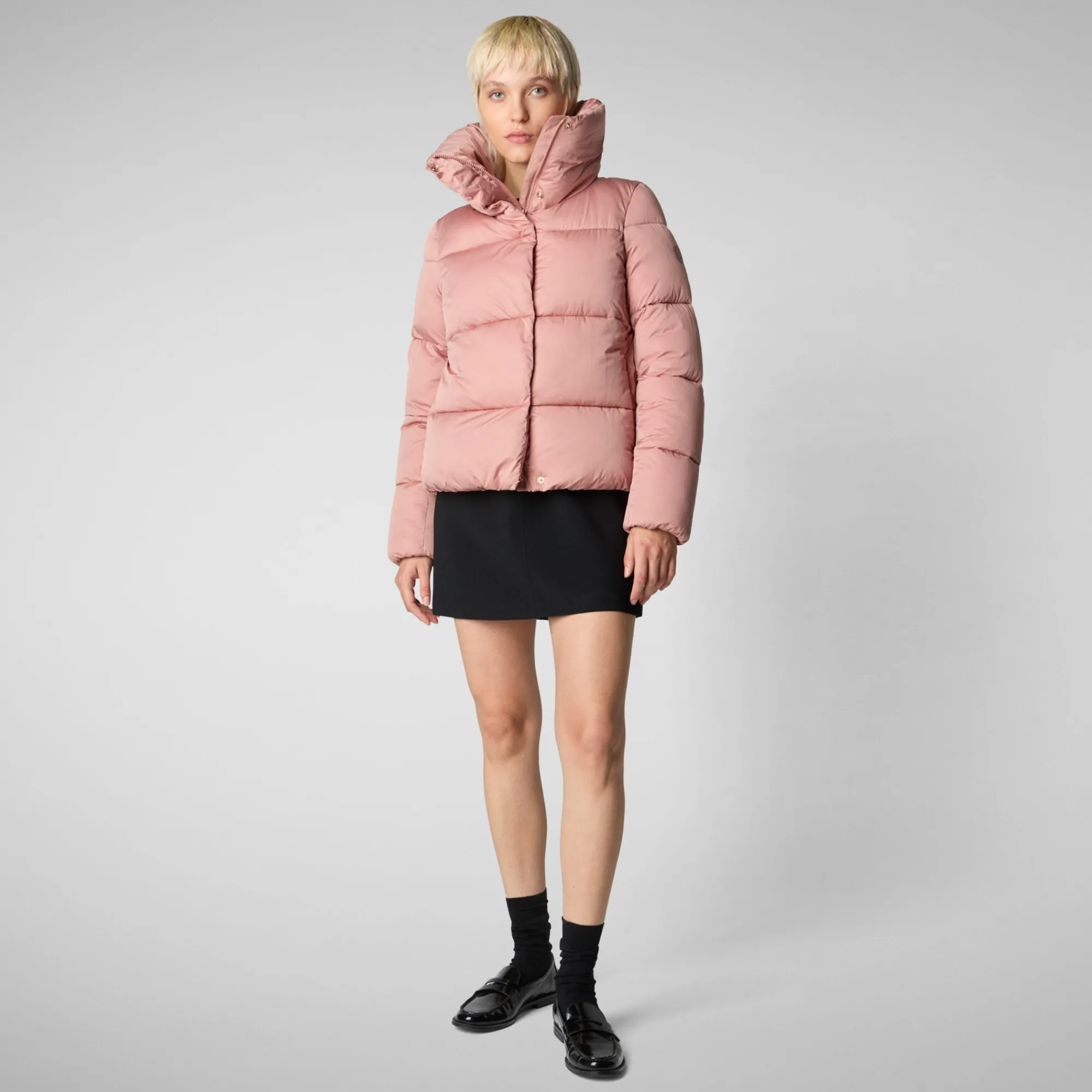 Best Save The Duck Women's animal free Puffer jacket Felicity in MISTY ROSE