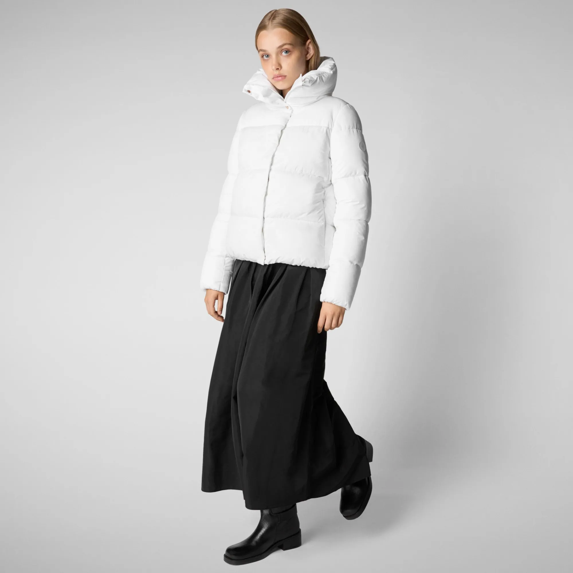 Sale Save The Duck Women's animal free Puffer jacket Felicity in White