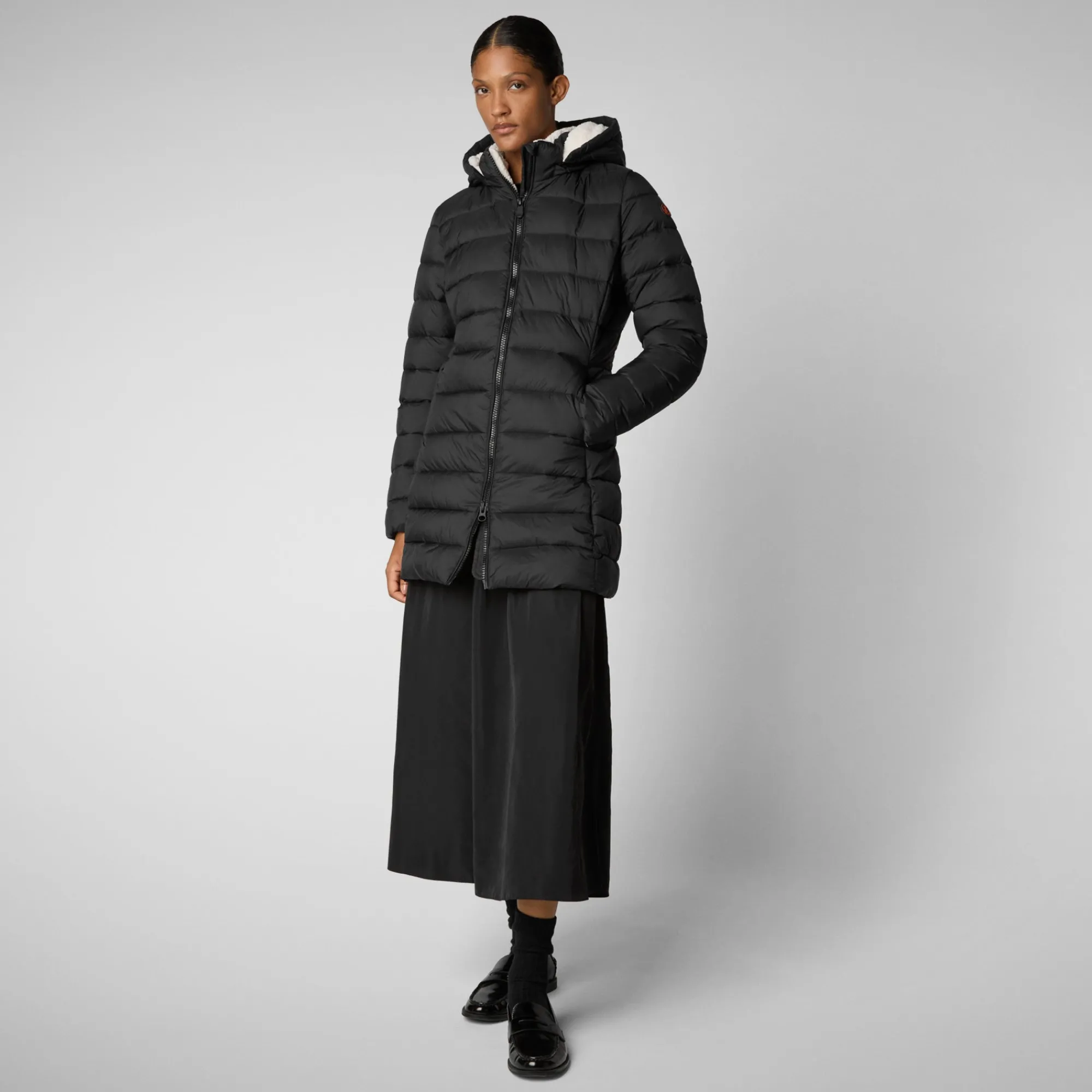 Shop Save The Duck Women's  Animal free Puffer Jacket Joanne in Black