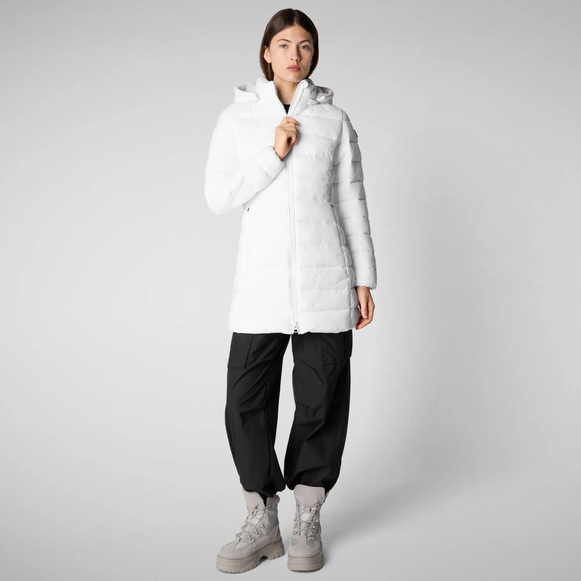 Fashion Save The Duck Women's  Animal free Puffer Jacket Joanne in White